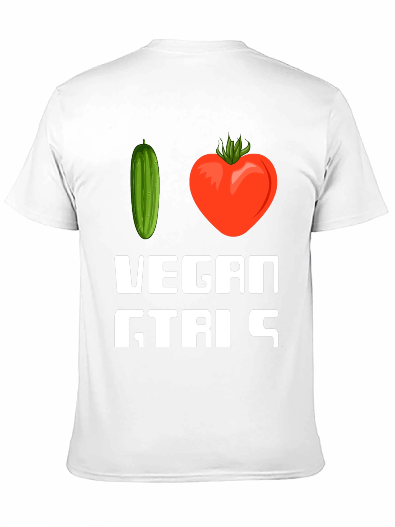 Vegan Girls T-Shirt - Cucumber Heart