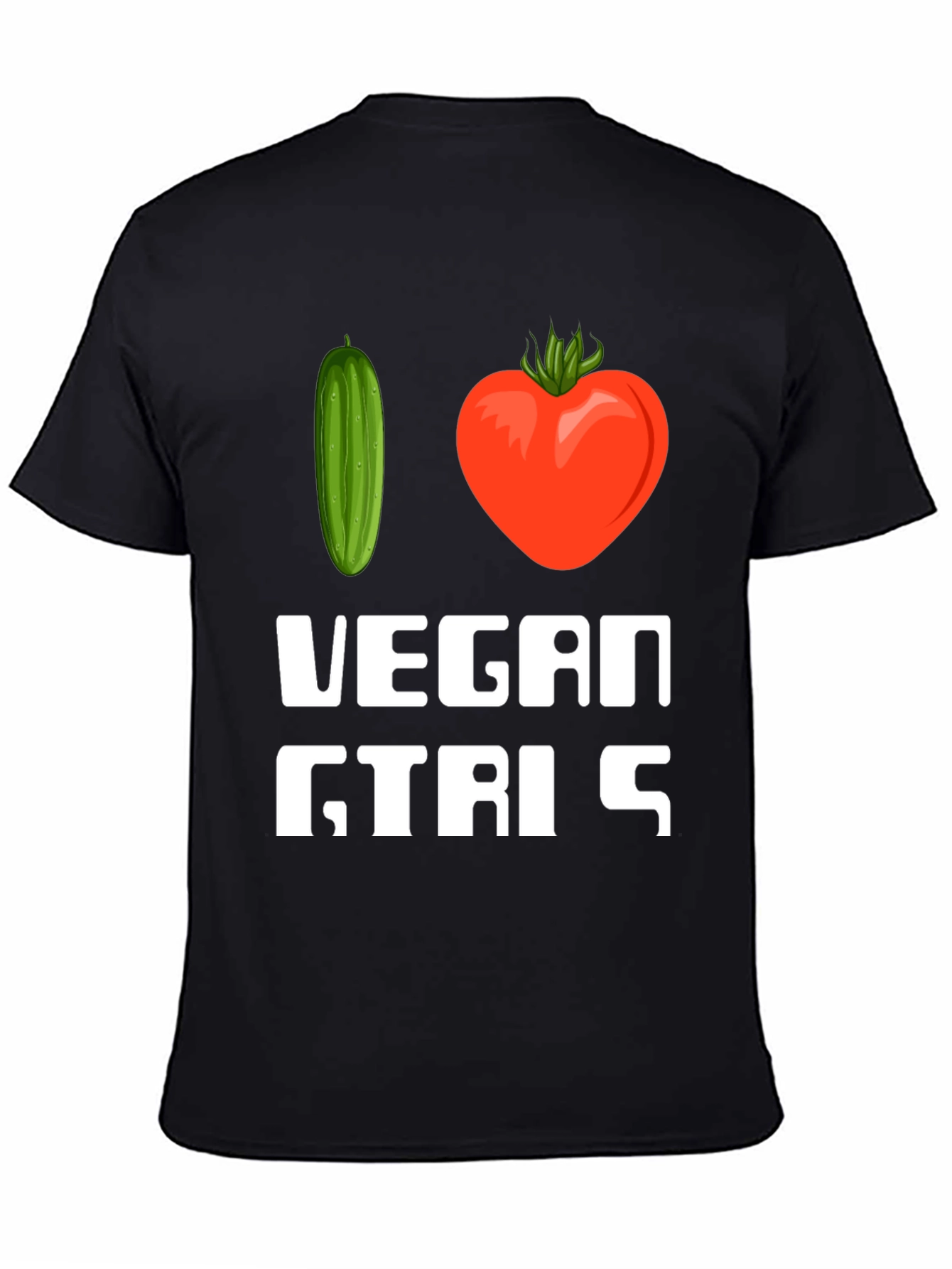 Vegan Girls T-Shirt - Cucumber Heart
