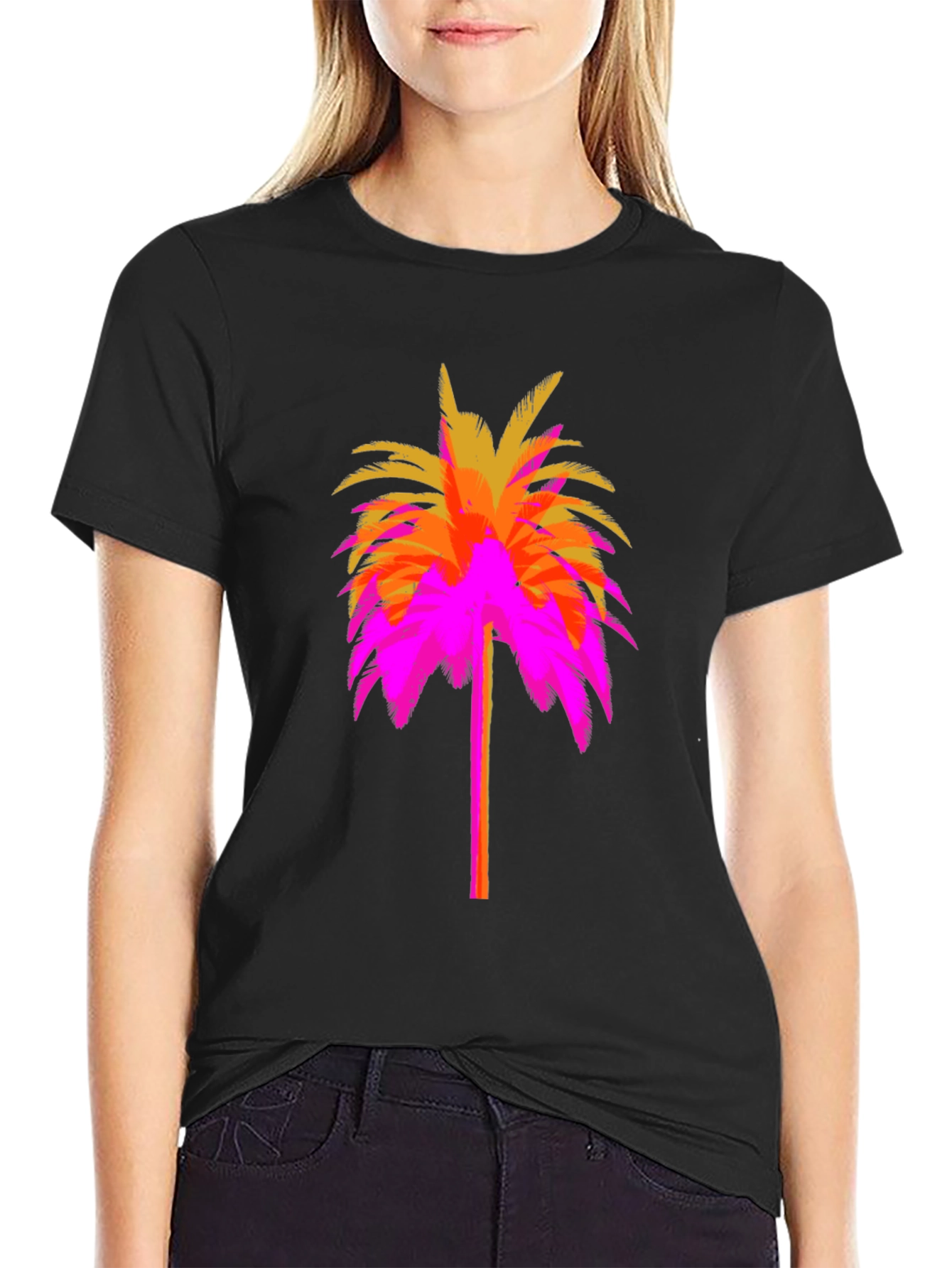 Vibrant Palm Tree Graphic Tee