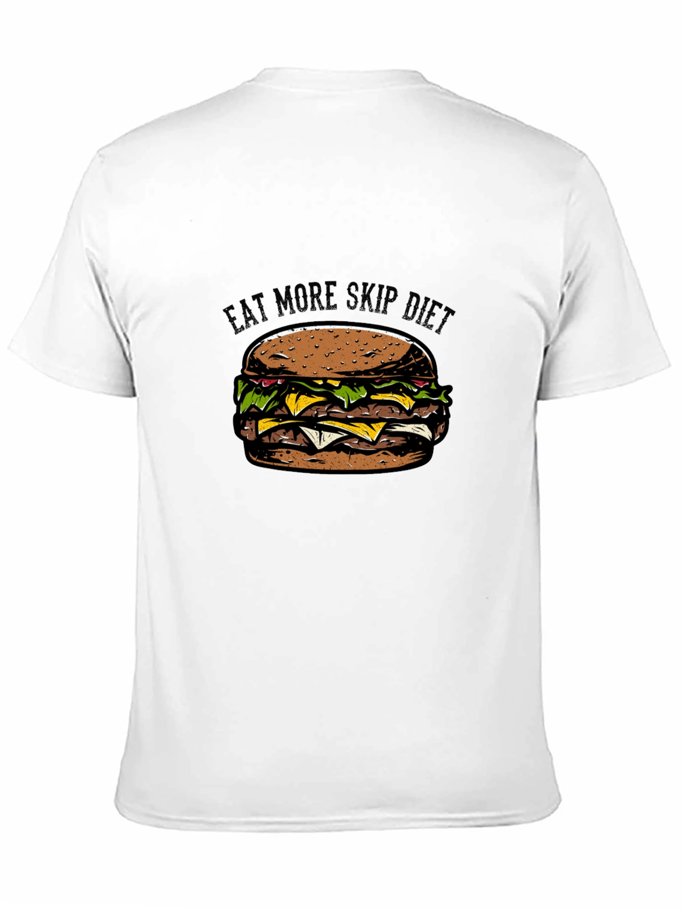 Eat More Skip Diet Black T-Shirt