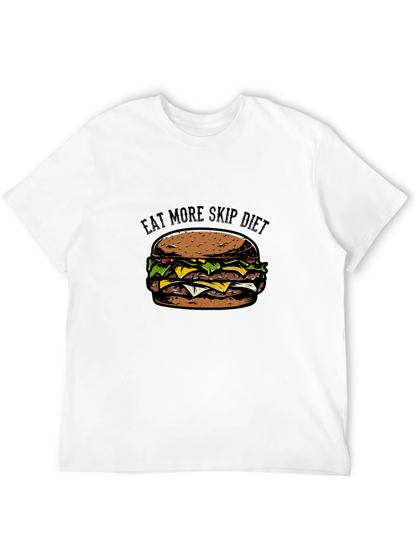 Eat More Skip Diet Black T-Shirt