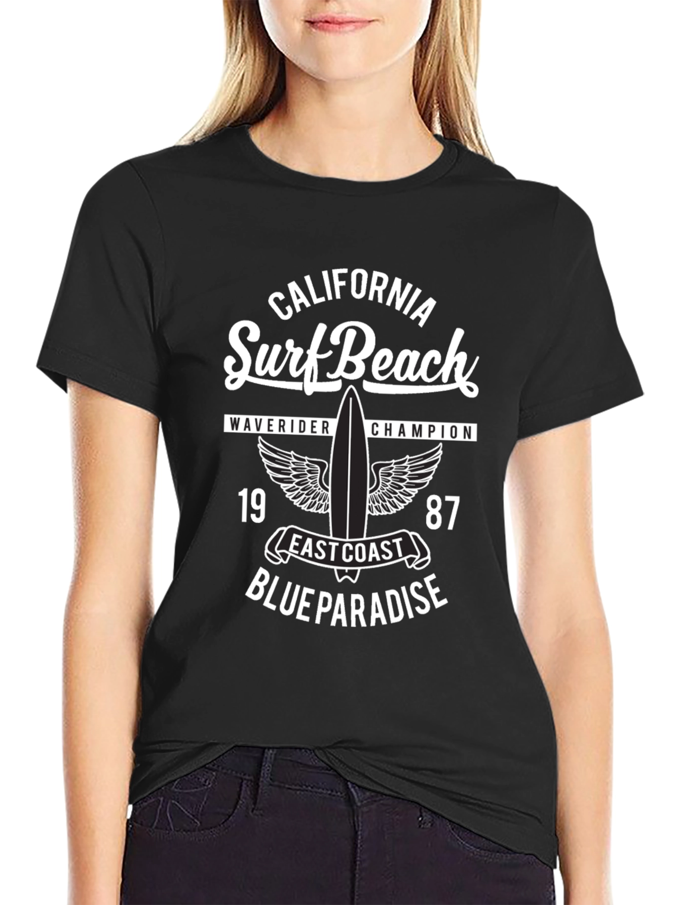 California Surf Beach Graphic T-Shirt