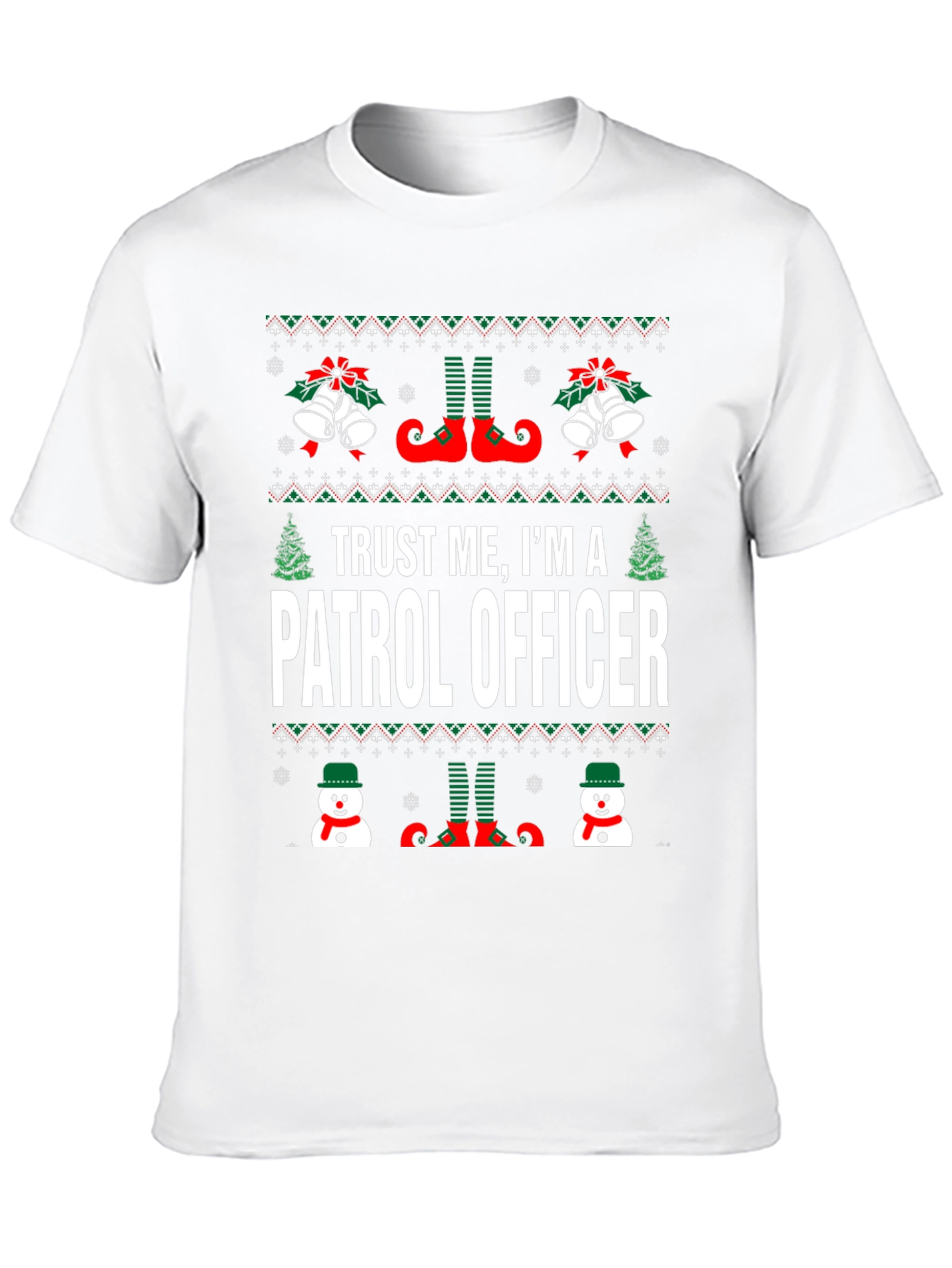 Trust Me Im A Patrol Officer Christmas T-Shirt