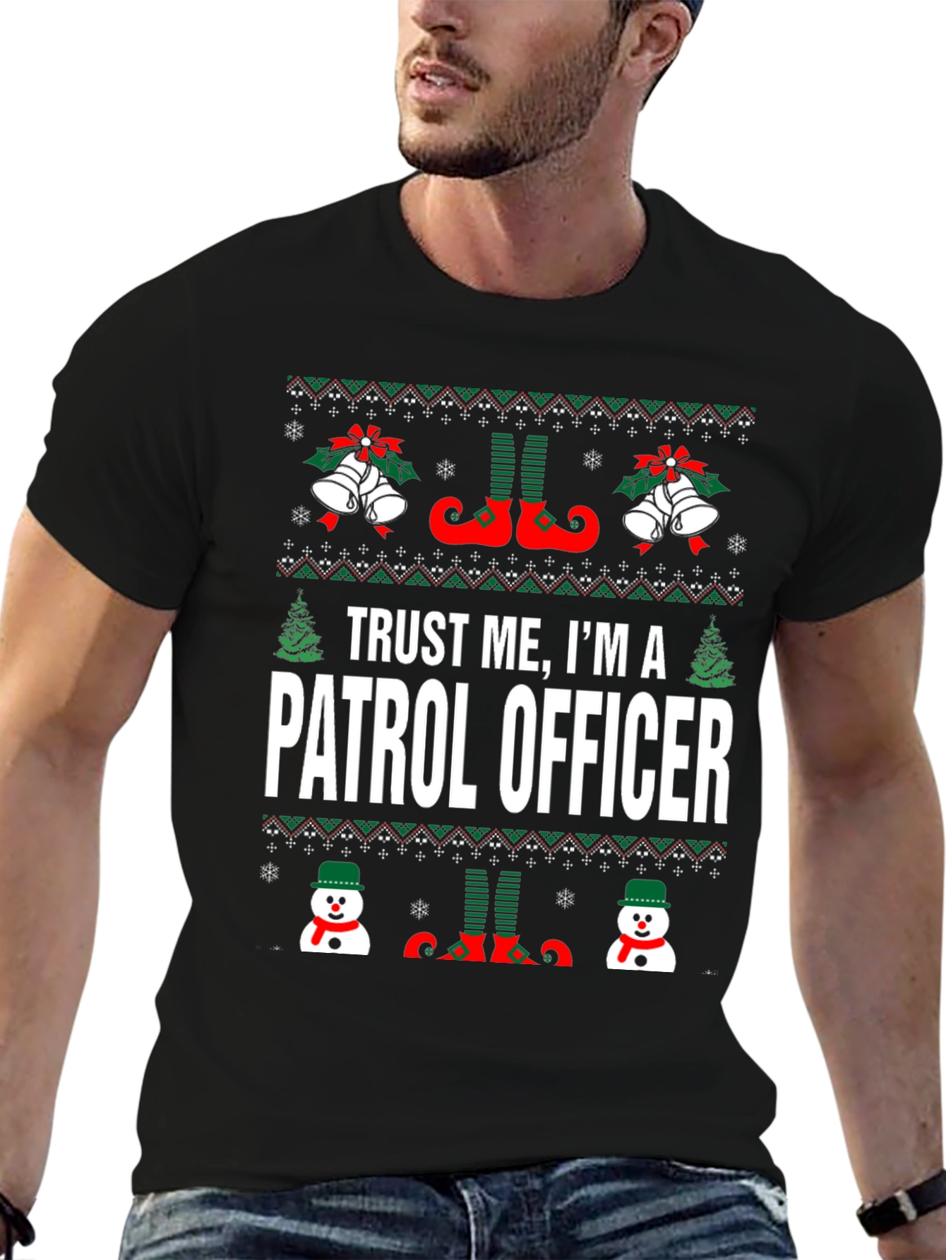 Trust Me Im A Patrol Officer Christmas T-Shirt