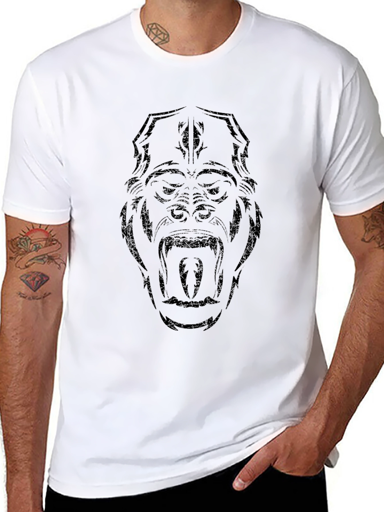 Gorilla Graphic Black T-Shirt