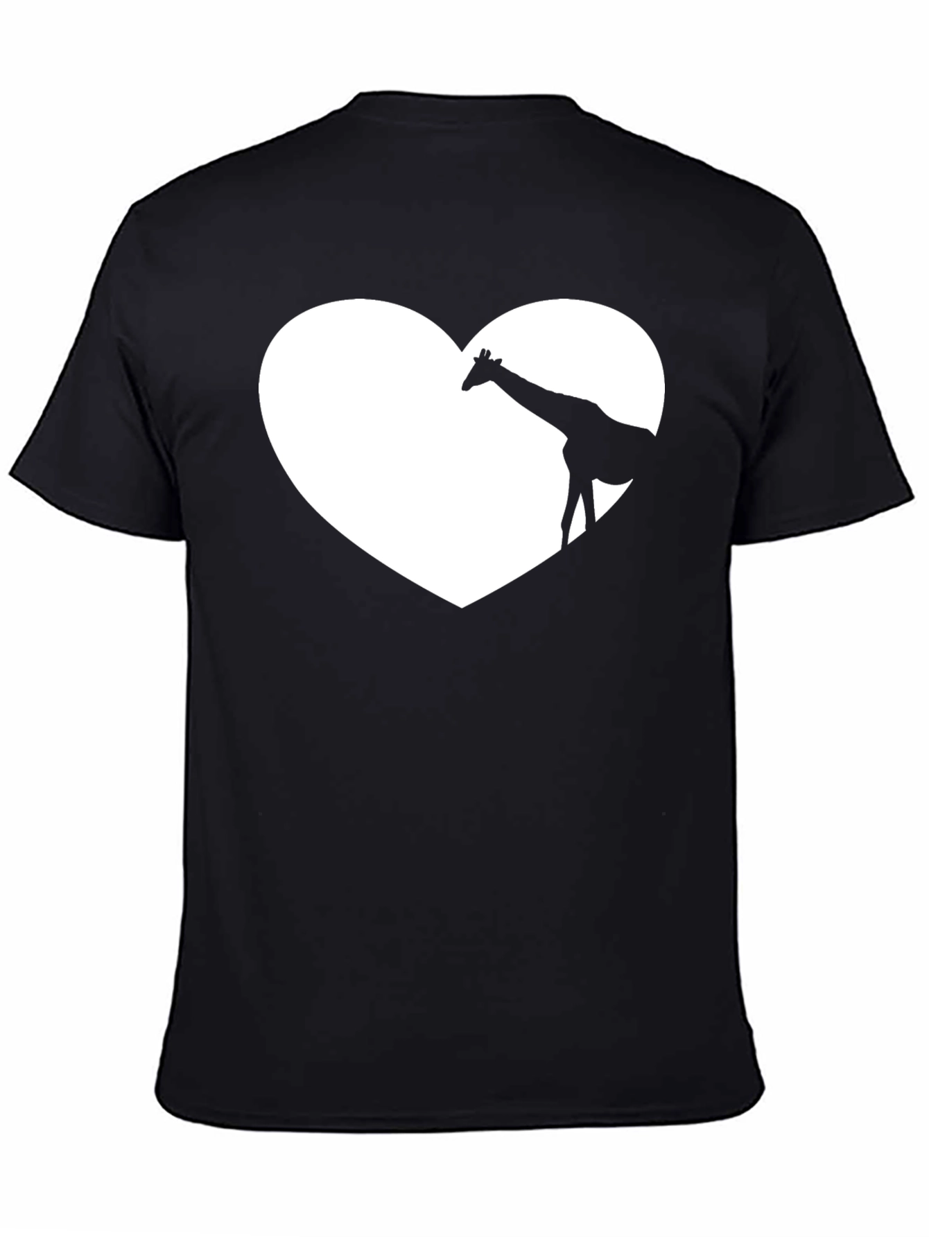 Giraffe Heart Graphic Tee - Soft Cotton Blend