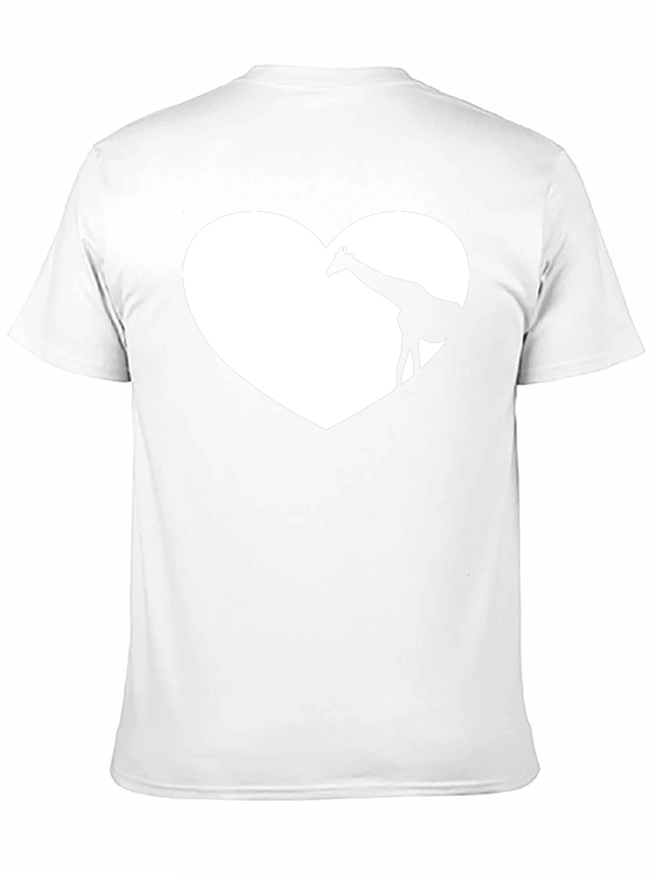 Giraffe Heart Graphic Tee - Soft Cotton Blend