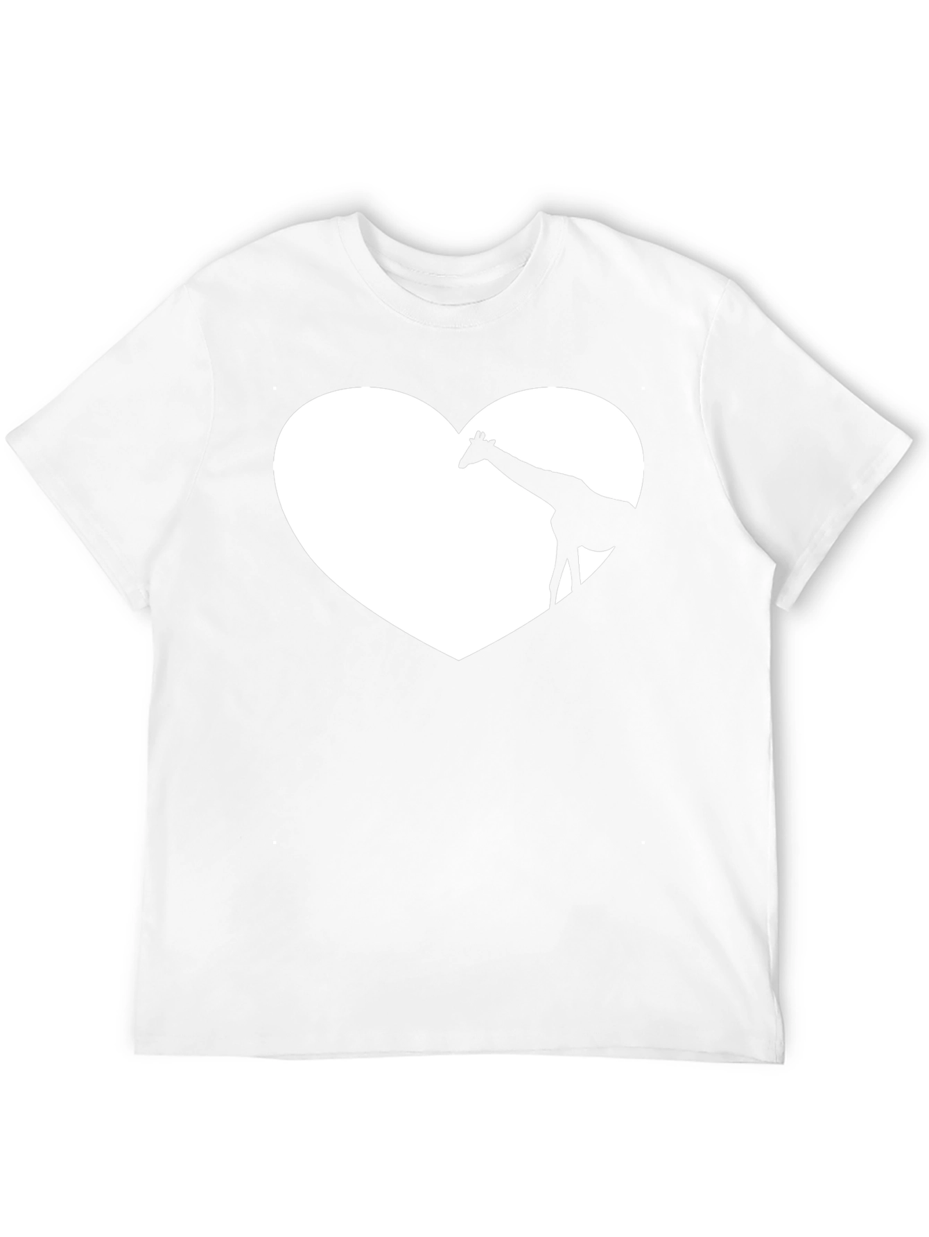 Giraffe Heart Graphic Tee - Soft Cotton Blend