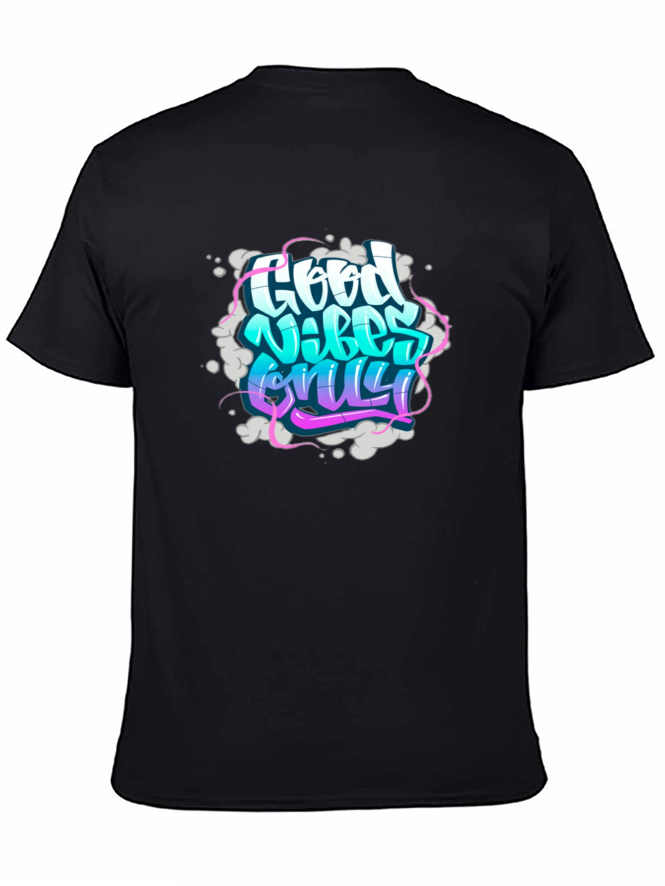 Good Vibes Only Graphic Tee - Stylish Black T-Shirt