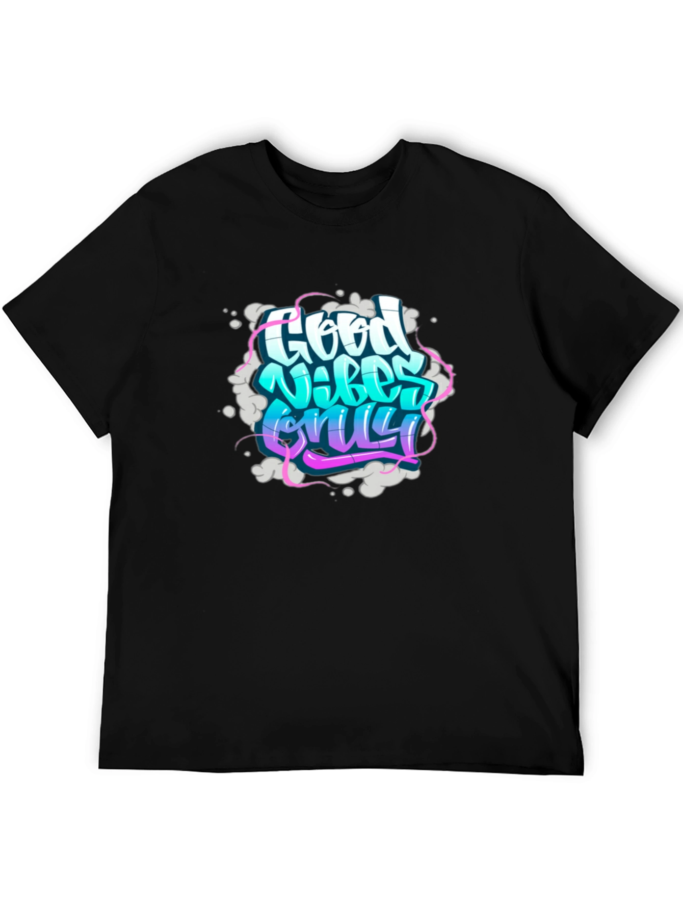 Good Vibes Only Graphic Tee - Stylish Black T-Shirt