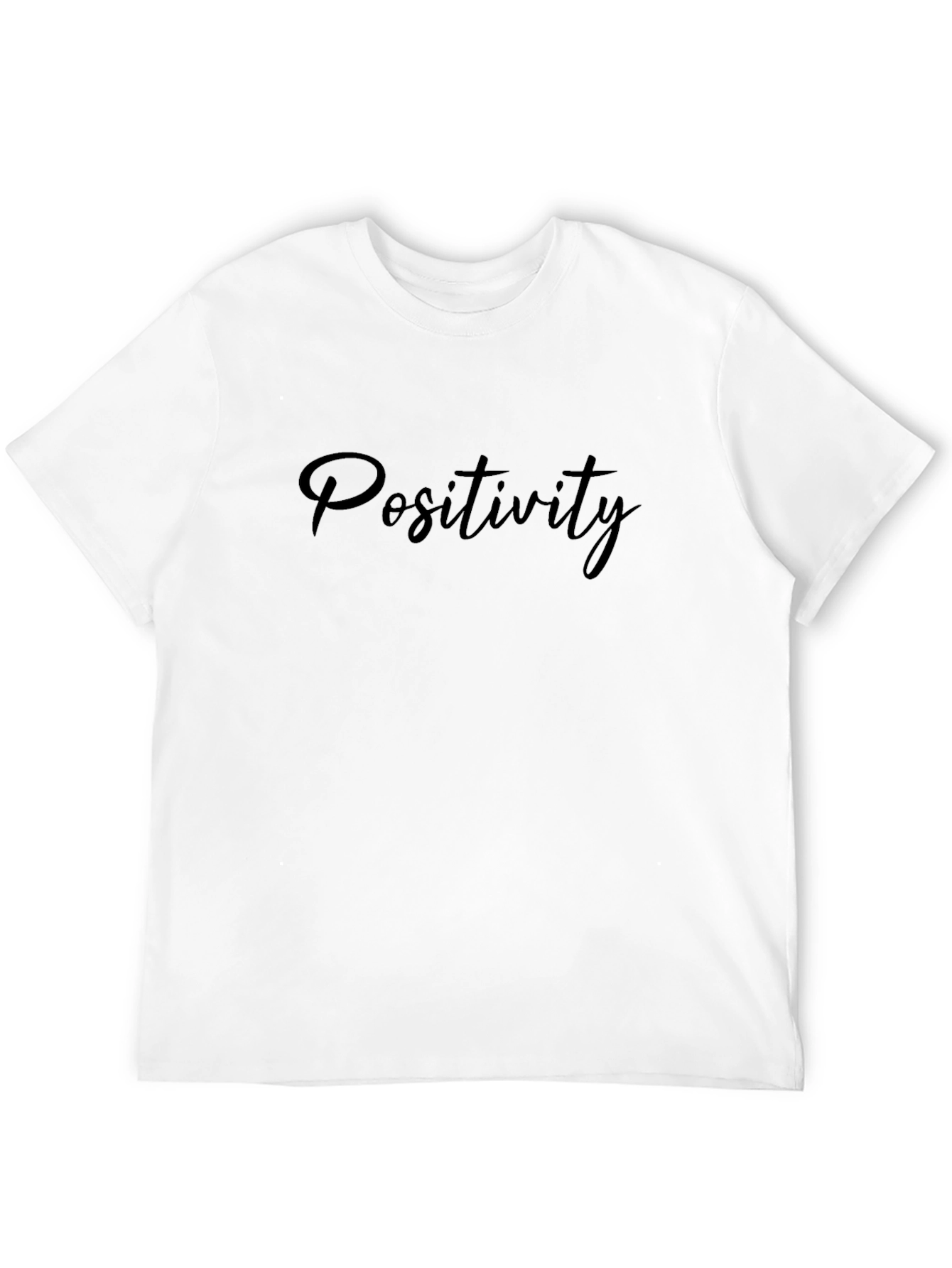 Positivity Black Graphic Tee - Mens