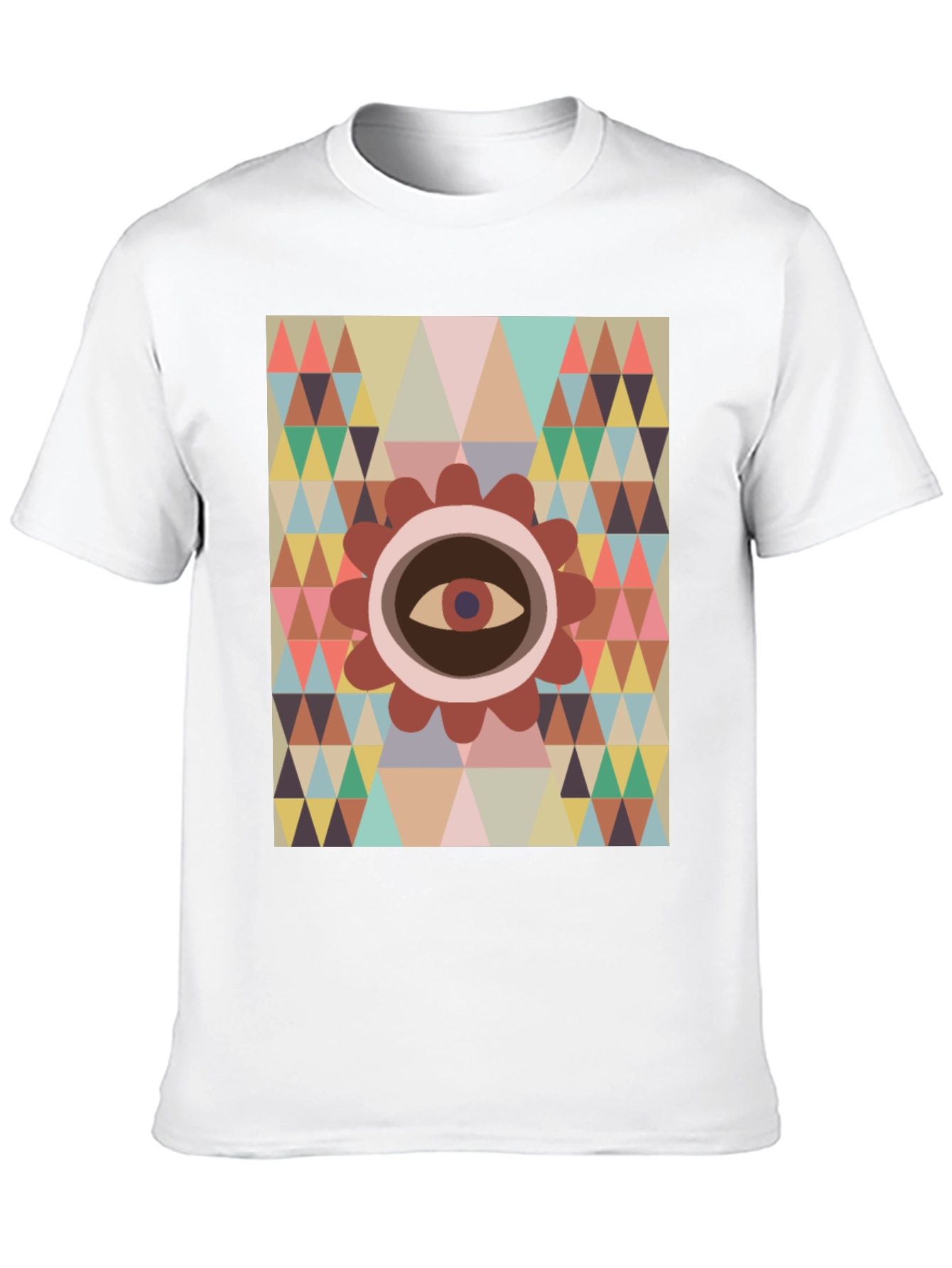 Eye Geometric T-Shirt - Modern Graphic Tee