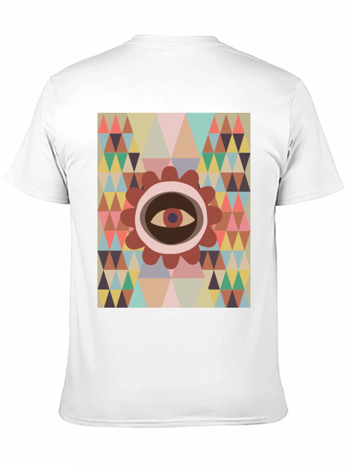 Eye Geometric T-Shirt - Modern Graphic Tee