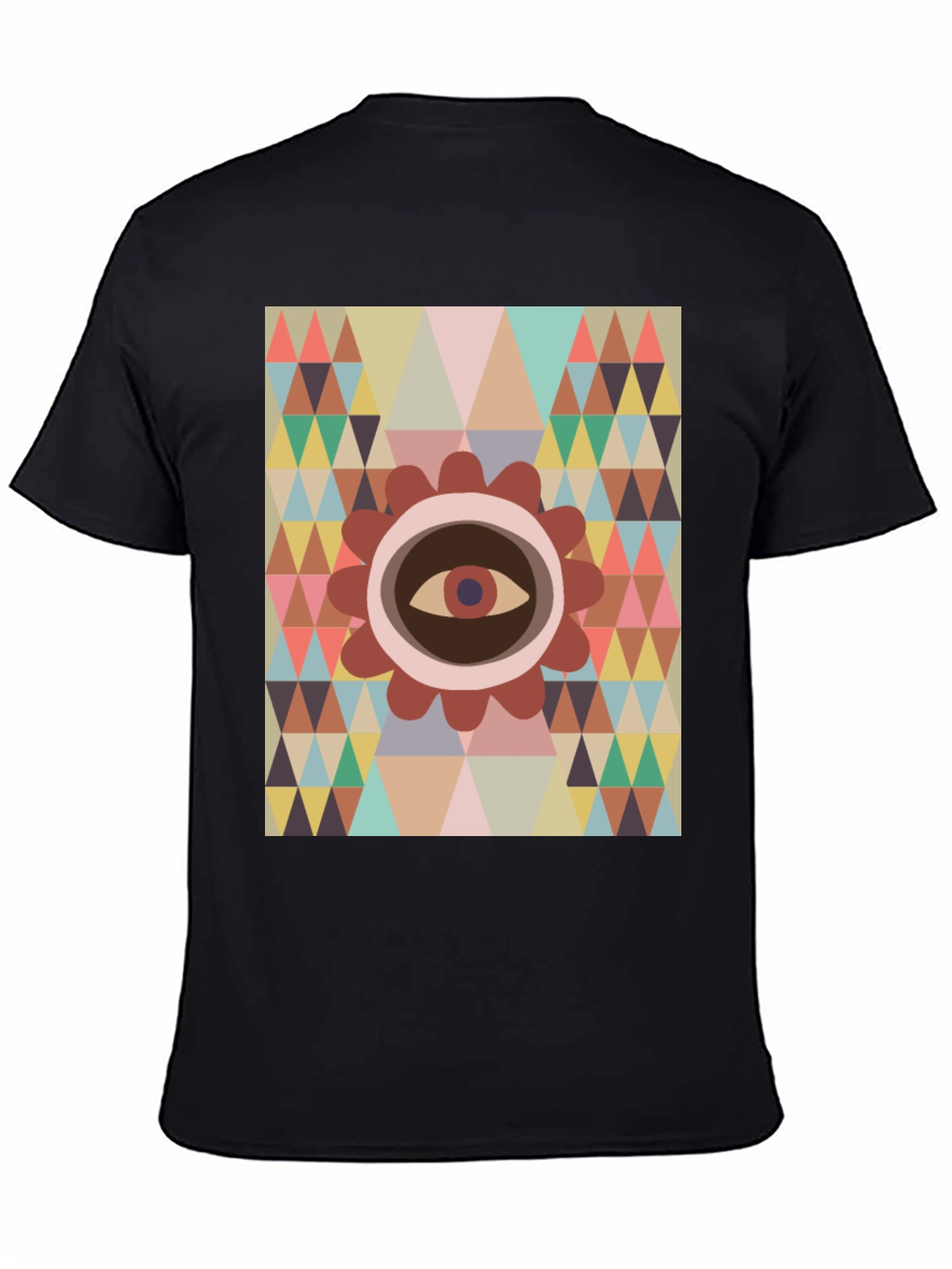 Eye Geometric T-Shirt - Modern Graphic Tee