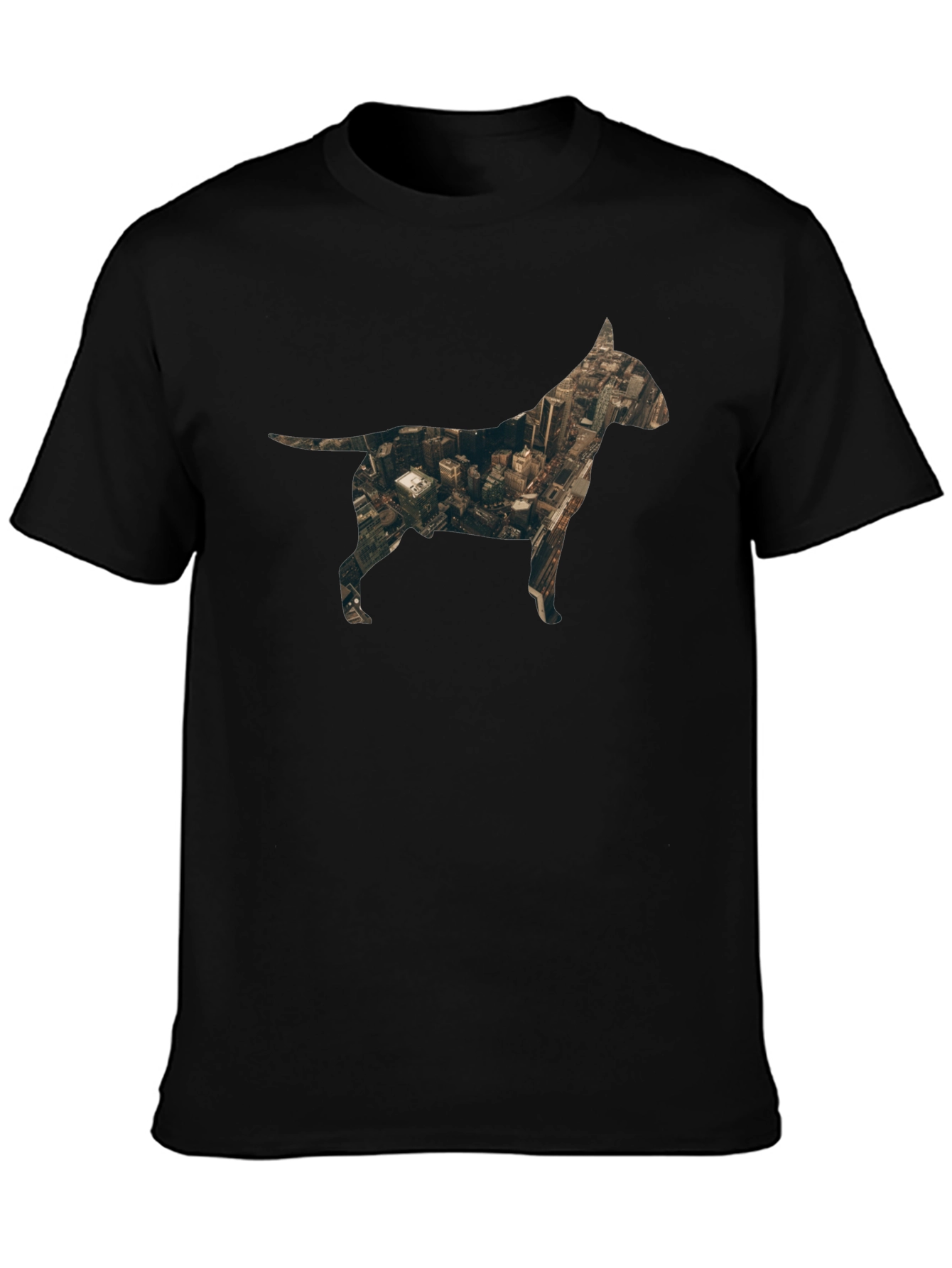Urban Dog Silhouette T-Shirt - Mens Black Tee