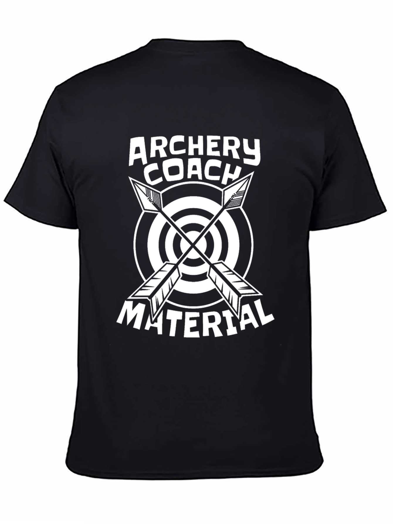 Archery Coach Material Black T-Shirt