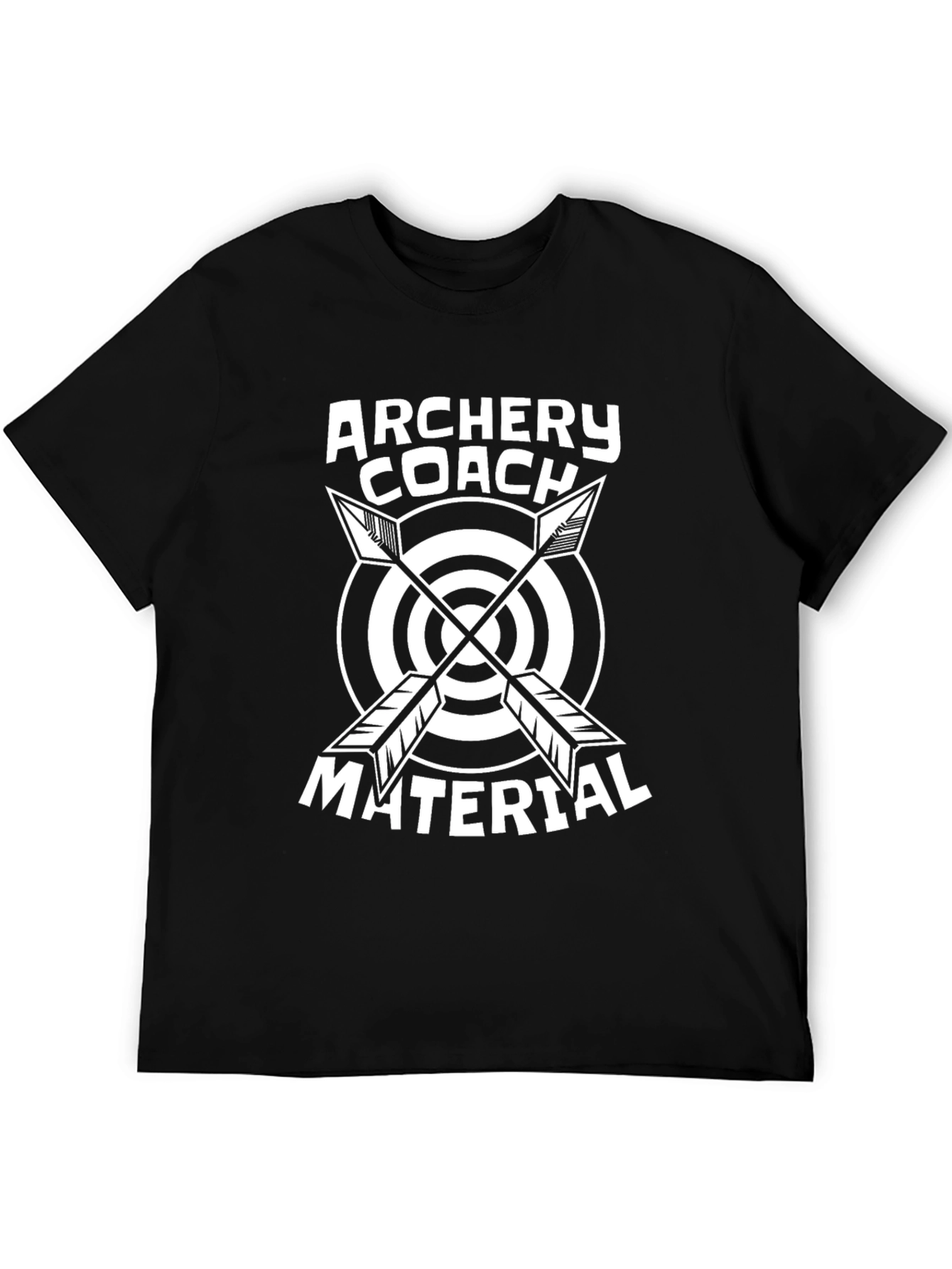 Archery Coach Material Black T-Shirt