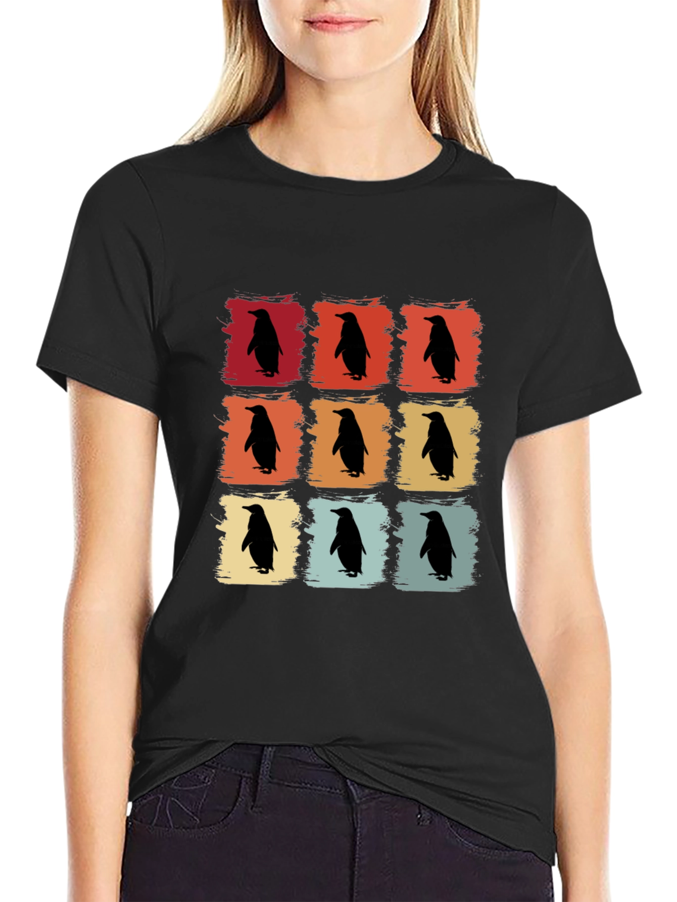 Retro Penguin T-Shirt - Cool Graphic Tee
