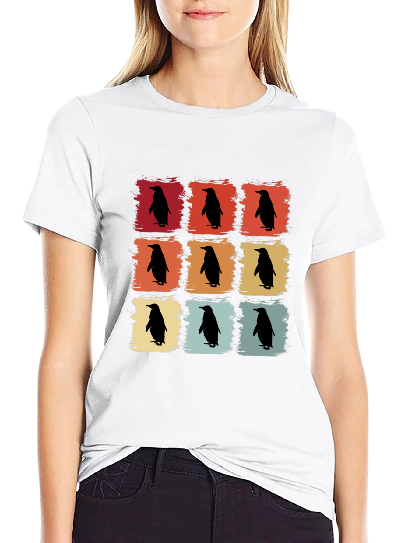 Retro Penguin T-Shirt - Cool Graphic Tee