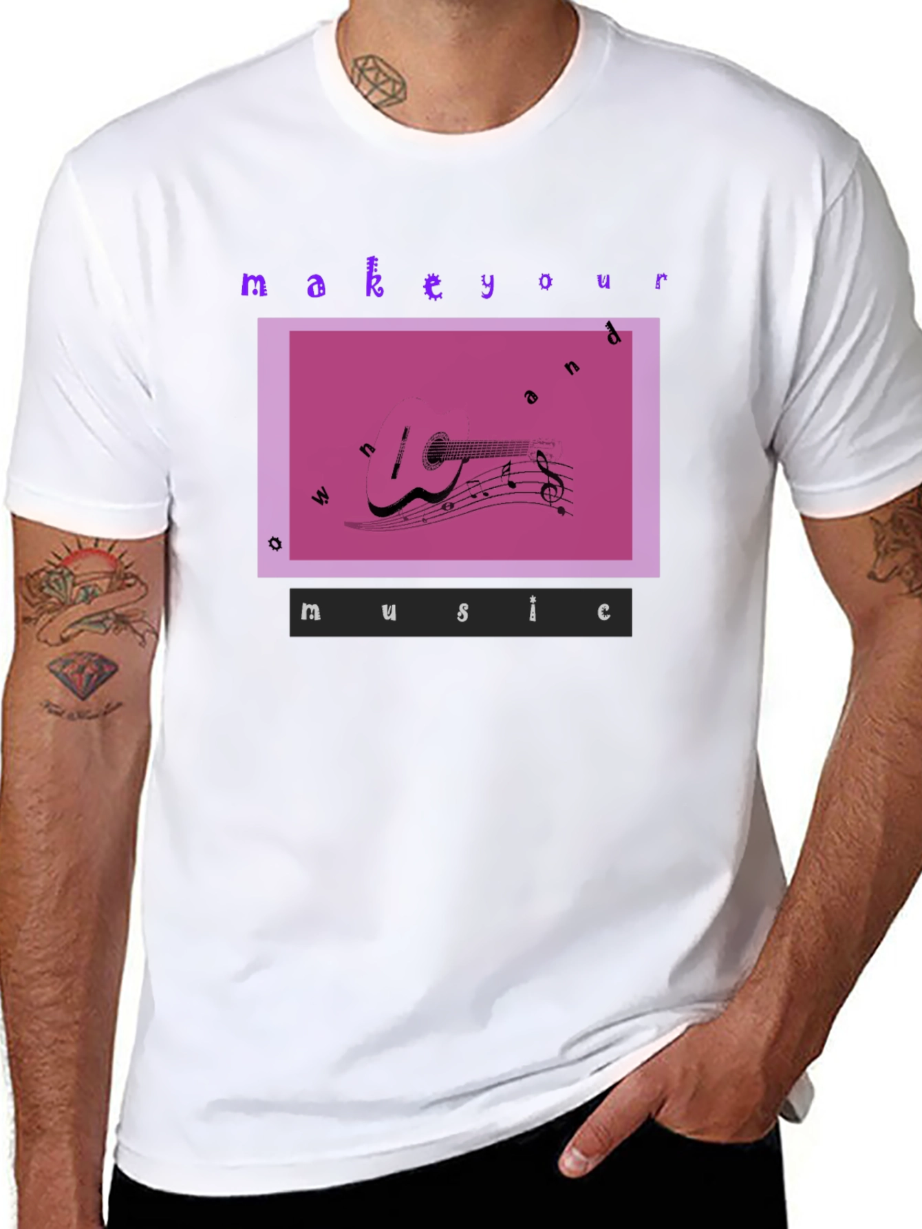 Make Your Own Music Graphic T-Shirt