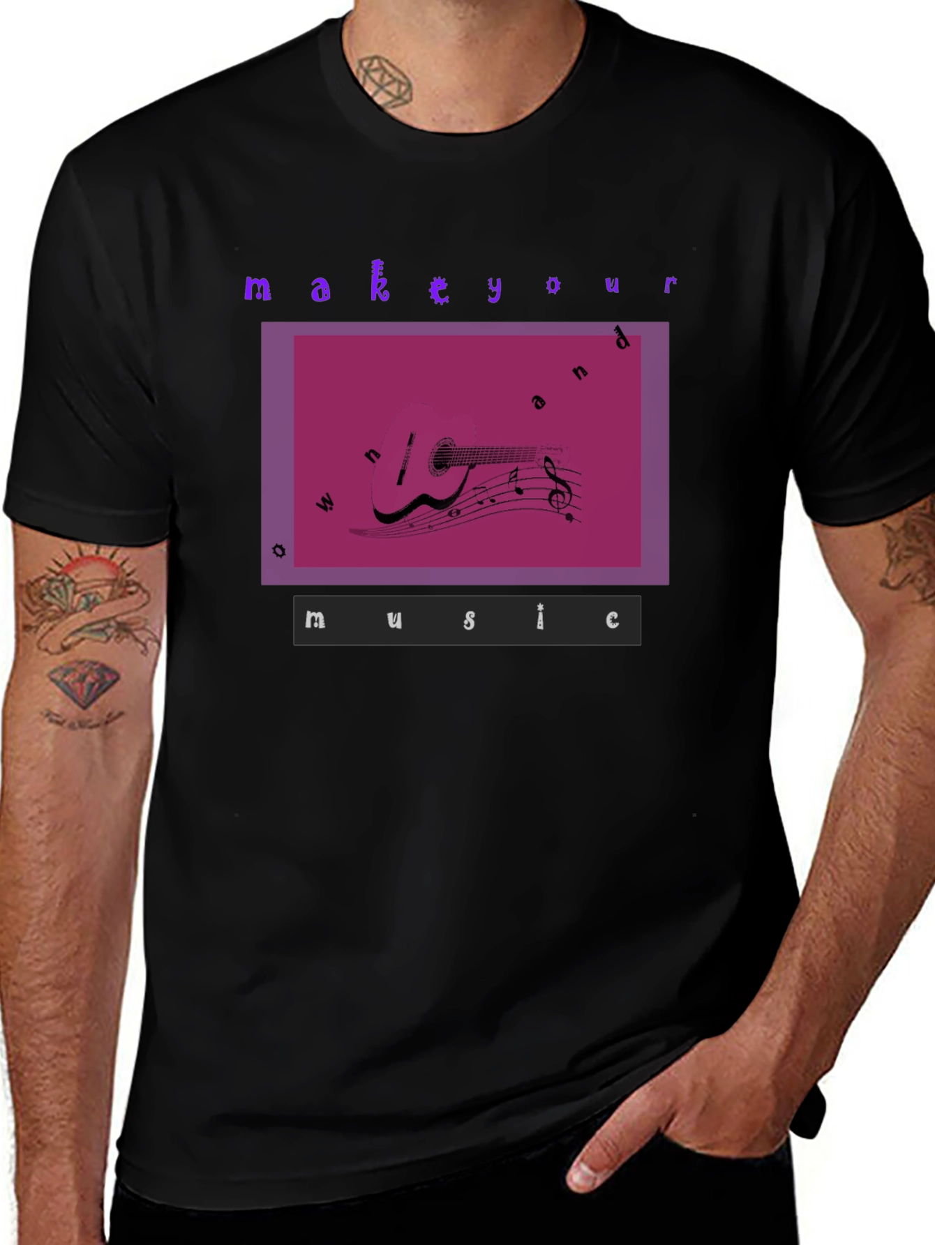 Make Your Own Music Graphic T-Shirt
