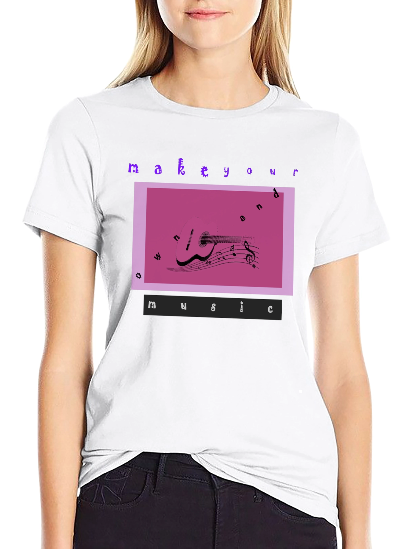 Make Your Own Music Graphic T-Shirt