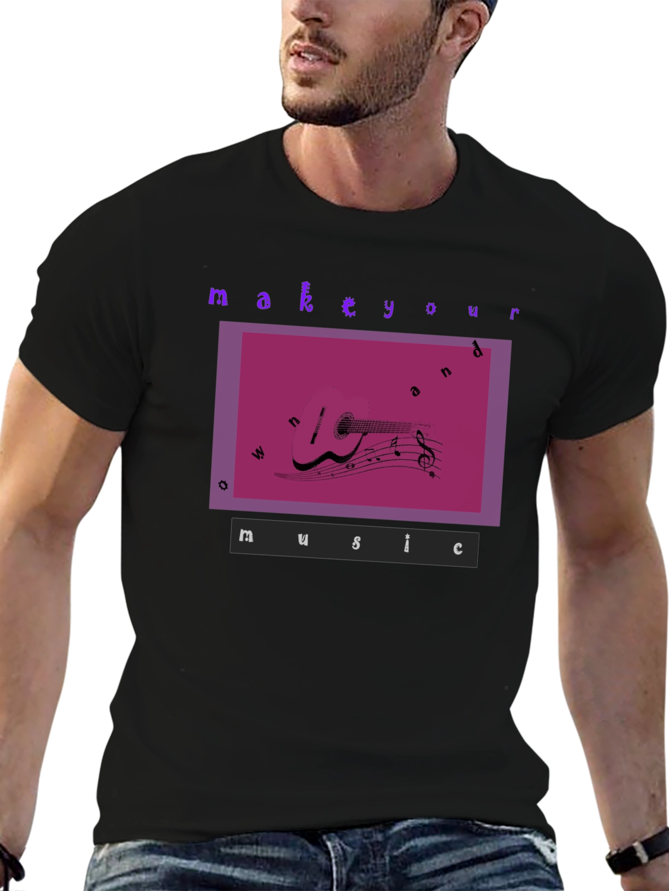 Make Your Own Music Graphic T-Shirt