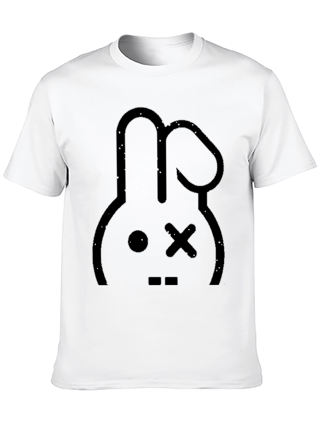 Cool Rabbit Graphic Black T-Shirt