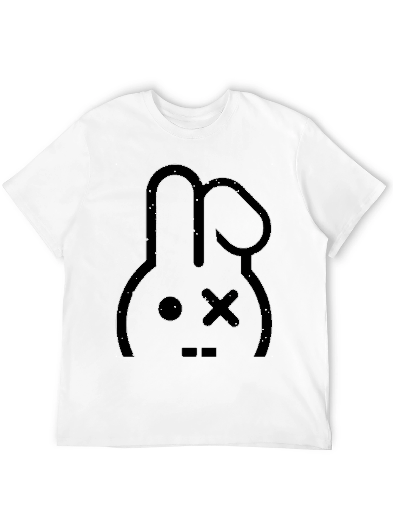Cool Rabbit Graphic Black T-Shirt