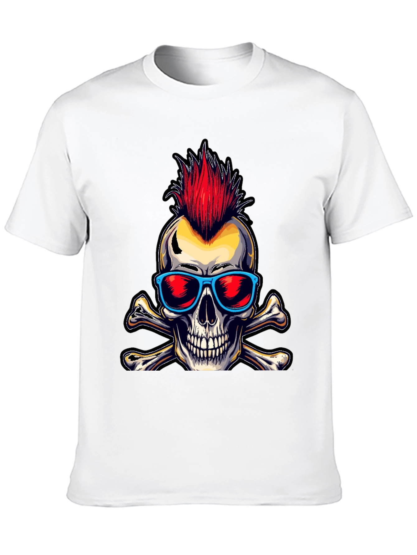 Punk Skull & Crossbones Graphic Tee