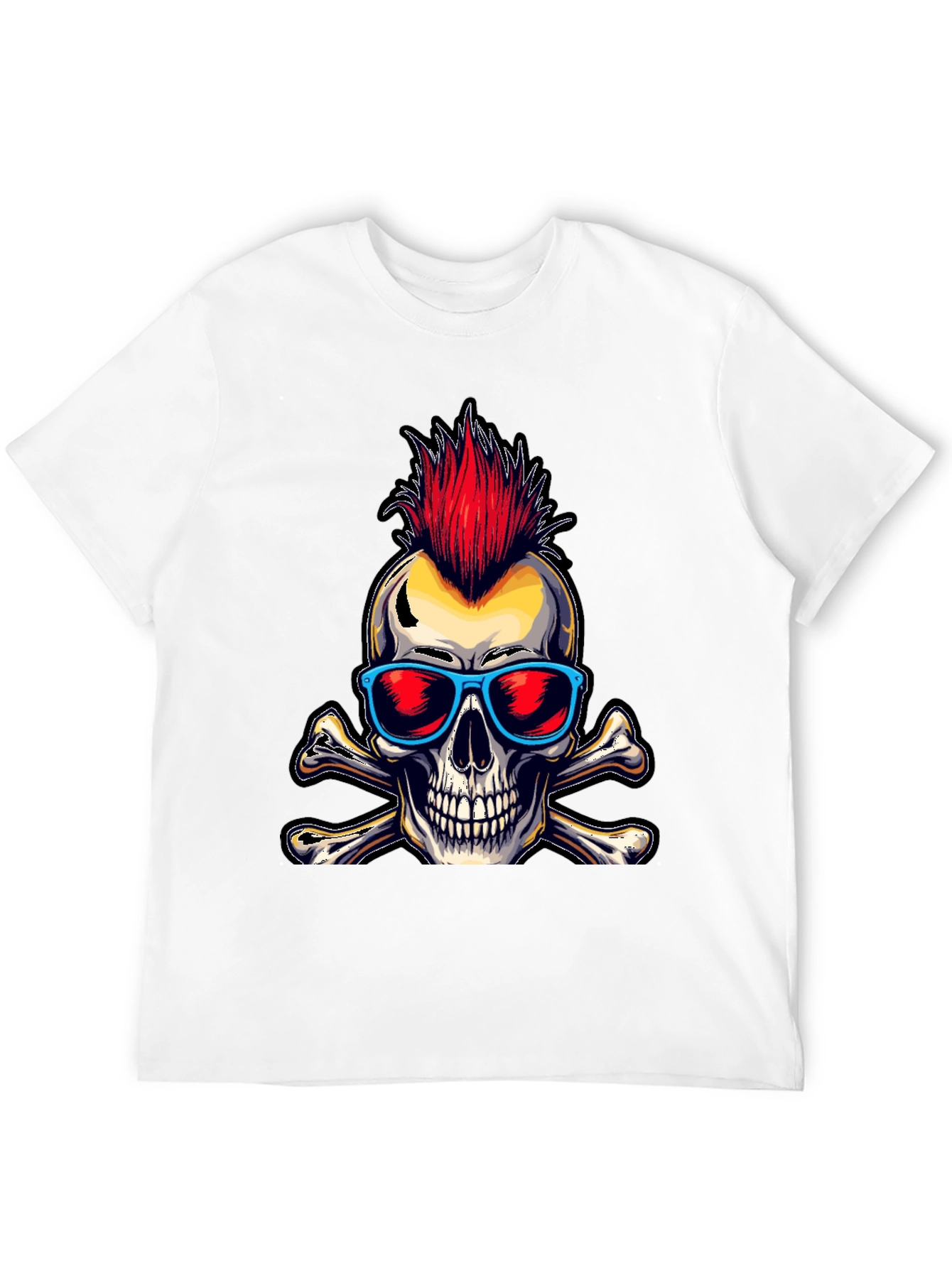 Punk Skull & Crossbones Graphic Tee