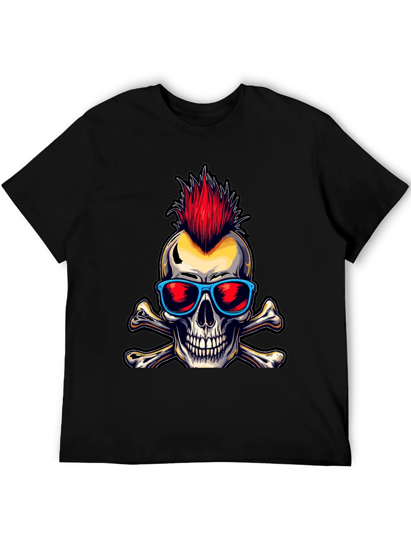 Punk Skull & Crossbones Graphic Tee