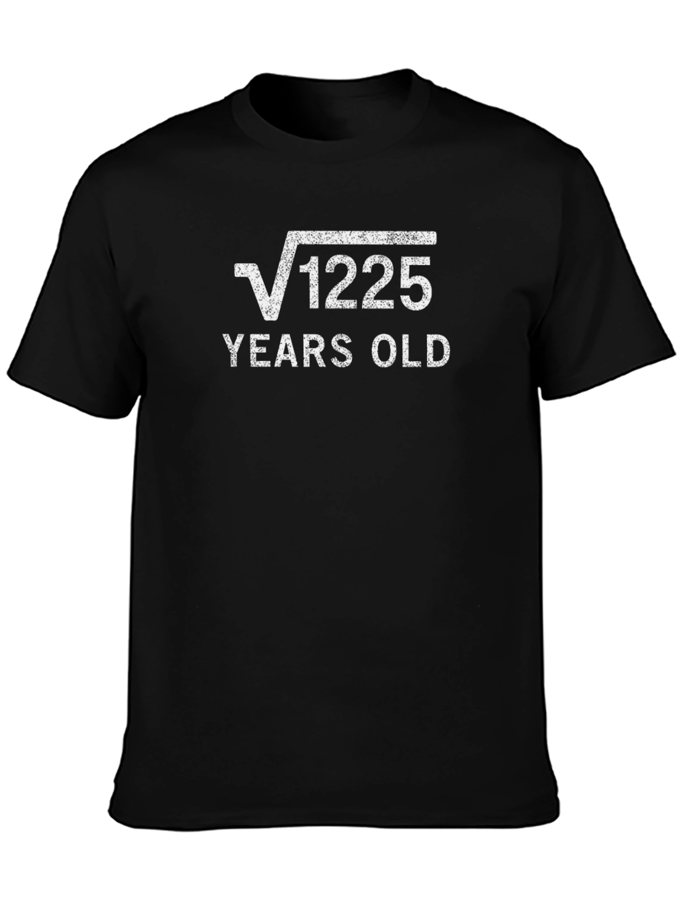 Square Root 1225 Years Old Math T-Shirt