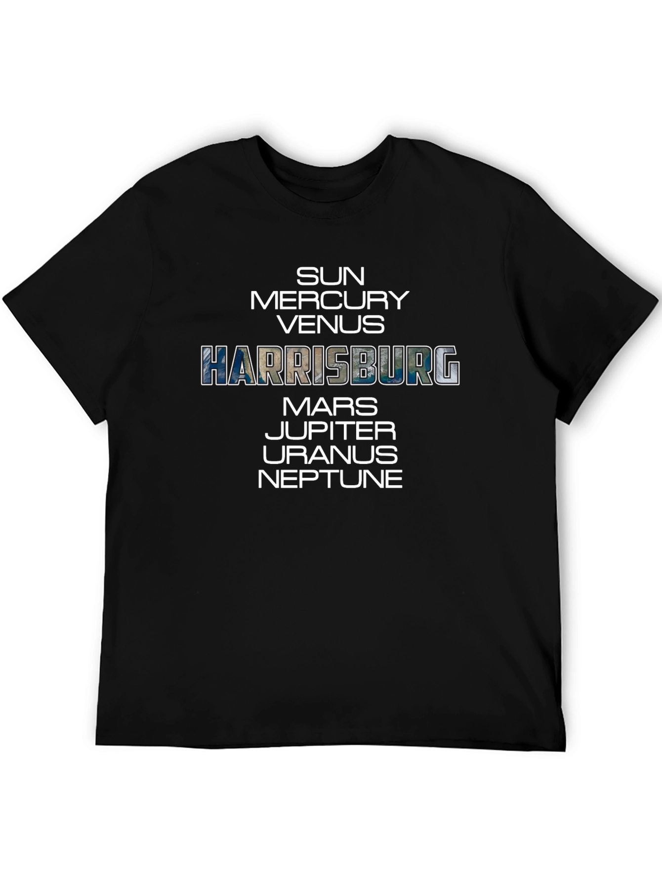 Harrisburg Planets T-Shirt Space Tee