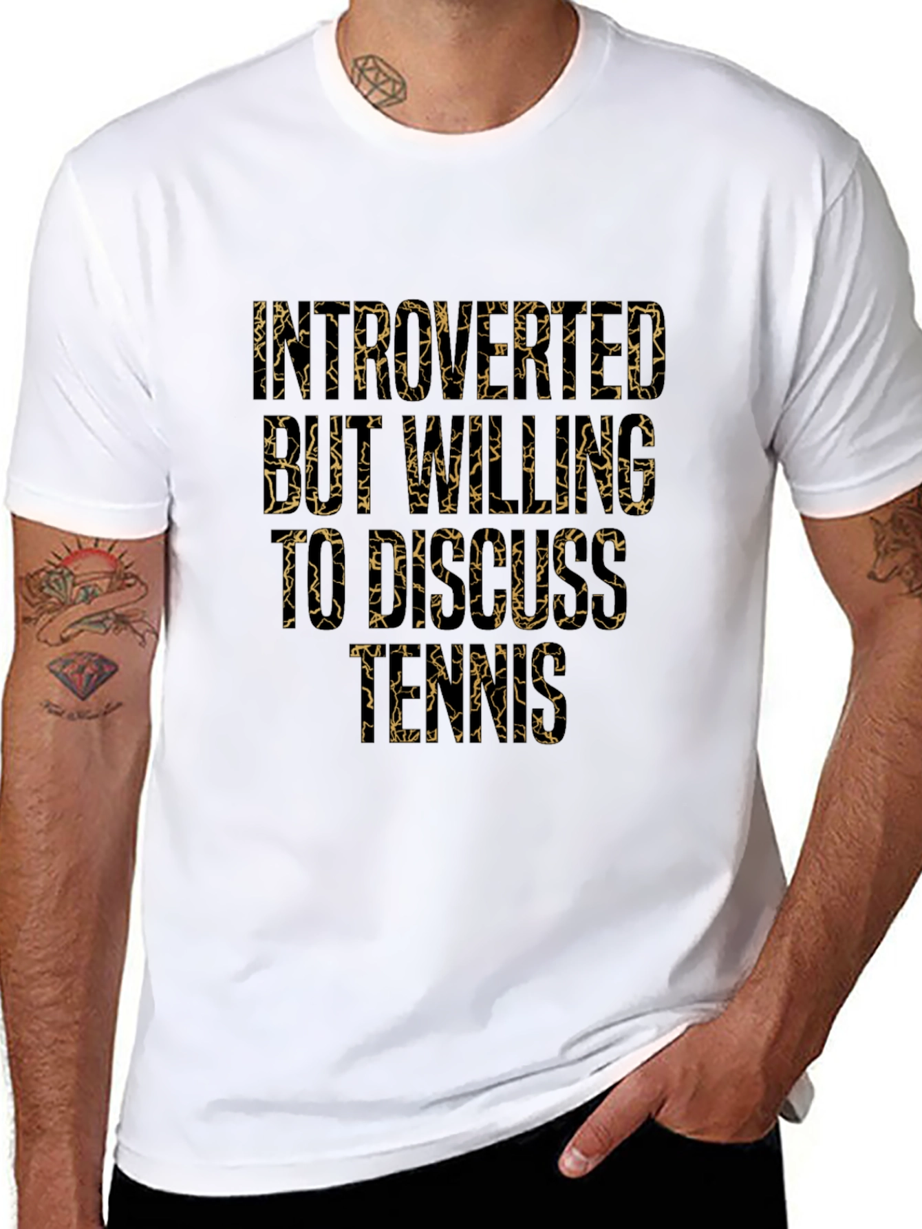 Introverted But Willing To Discuss Tennis T-Shirt