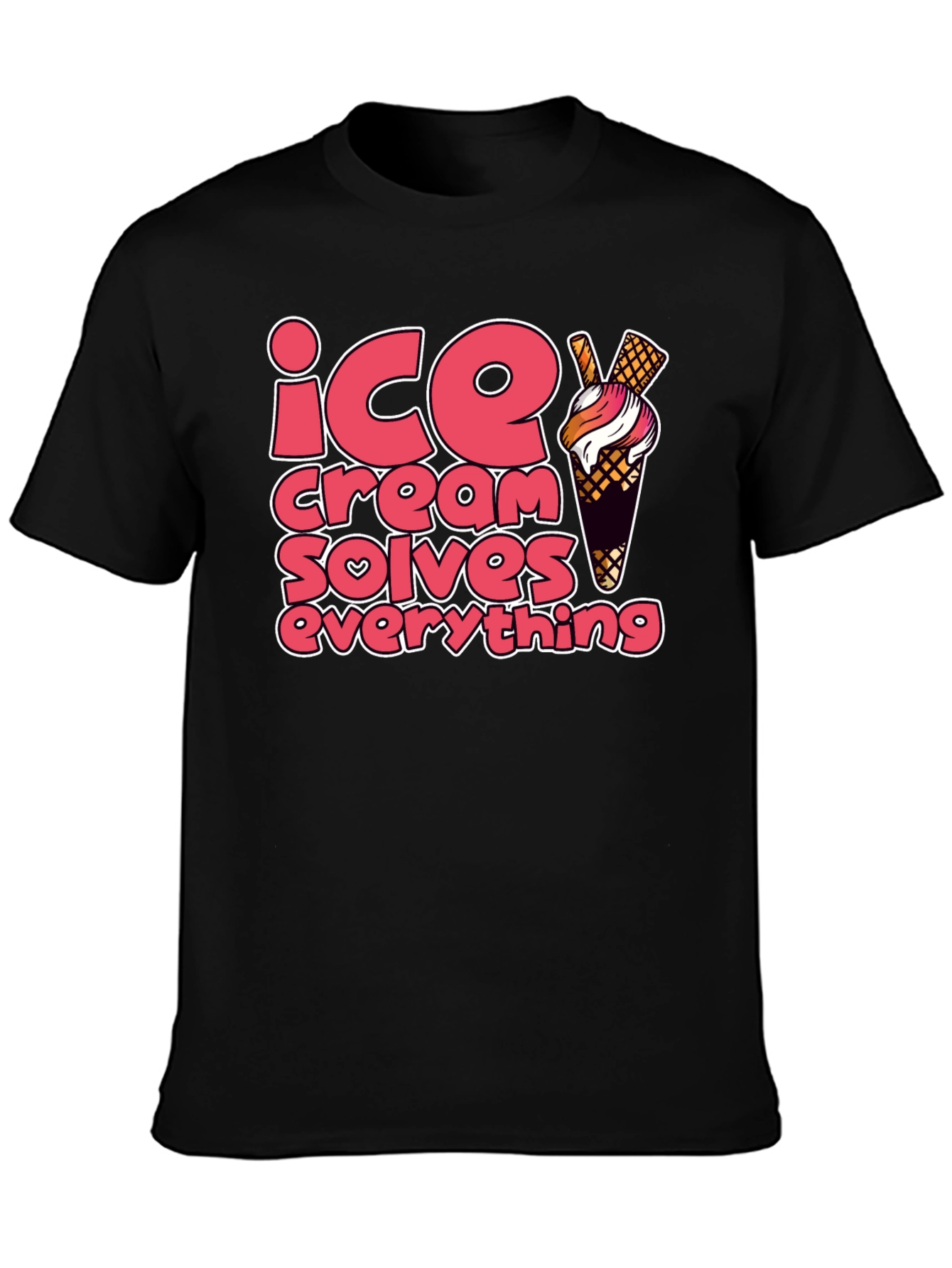 Ice Cream Solves Everything Graphic Tee