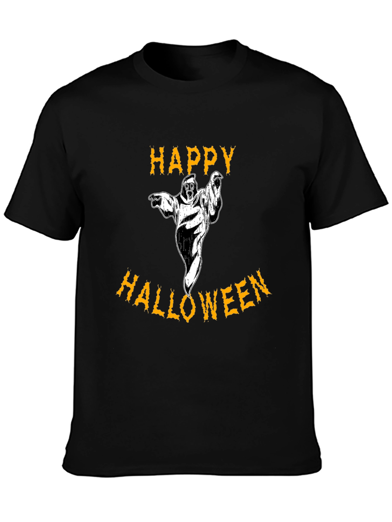 Happy Halloween Graphic Tee - Ghost Design
