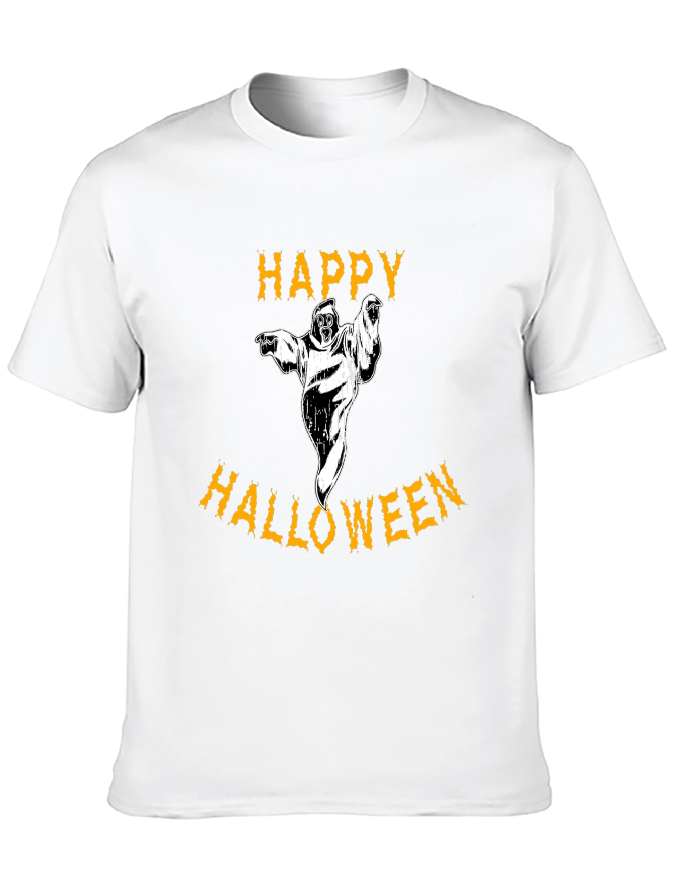 Happy Halloween Graphic Tee - Ghost Design