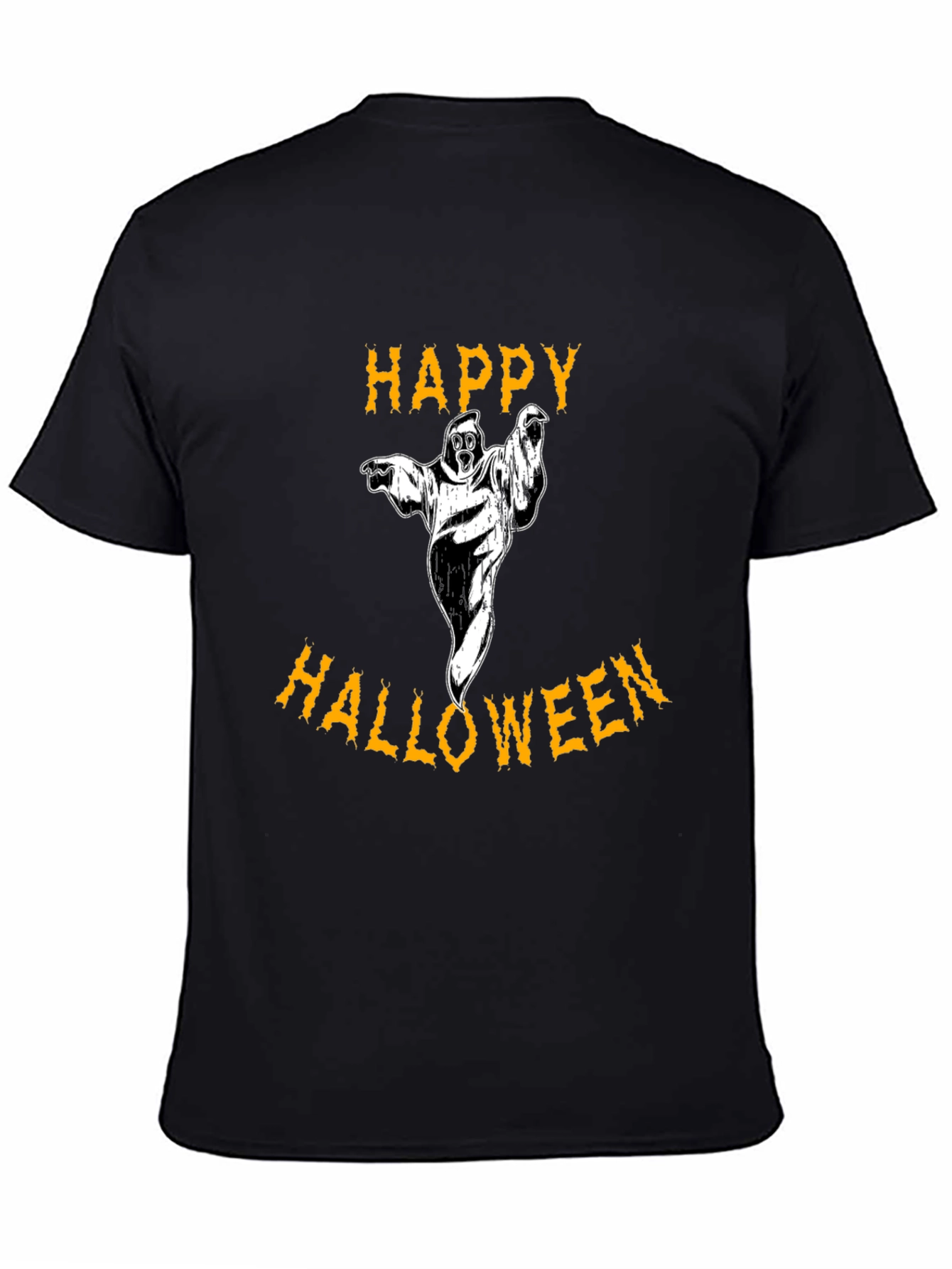 Happy Halloween Graphic Tee - Ghost Design