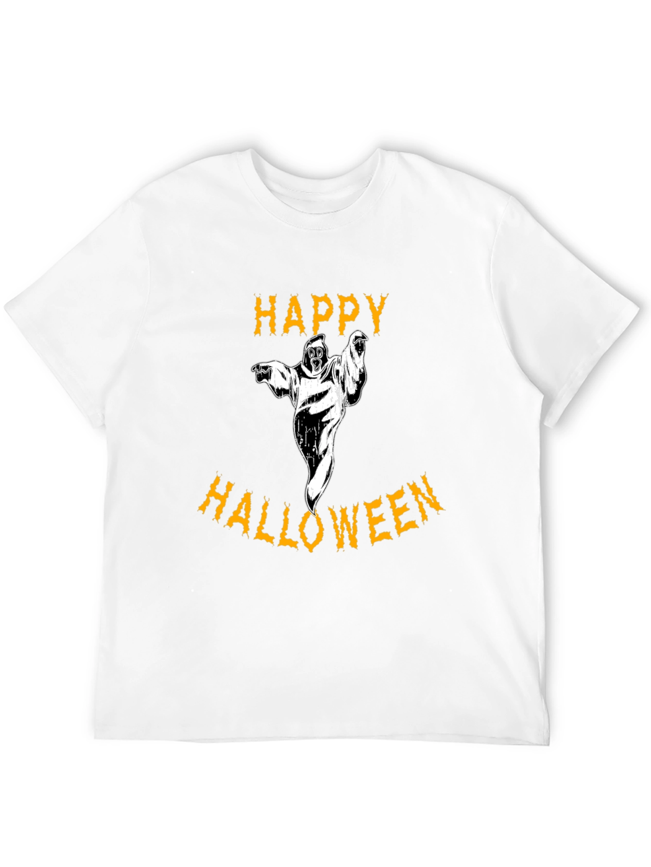 Happy Halloween Graphic Tee - Ghost Design