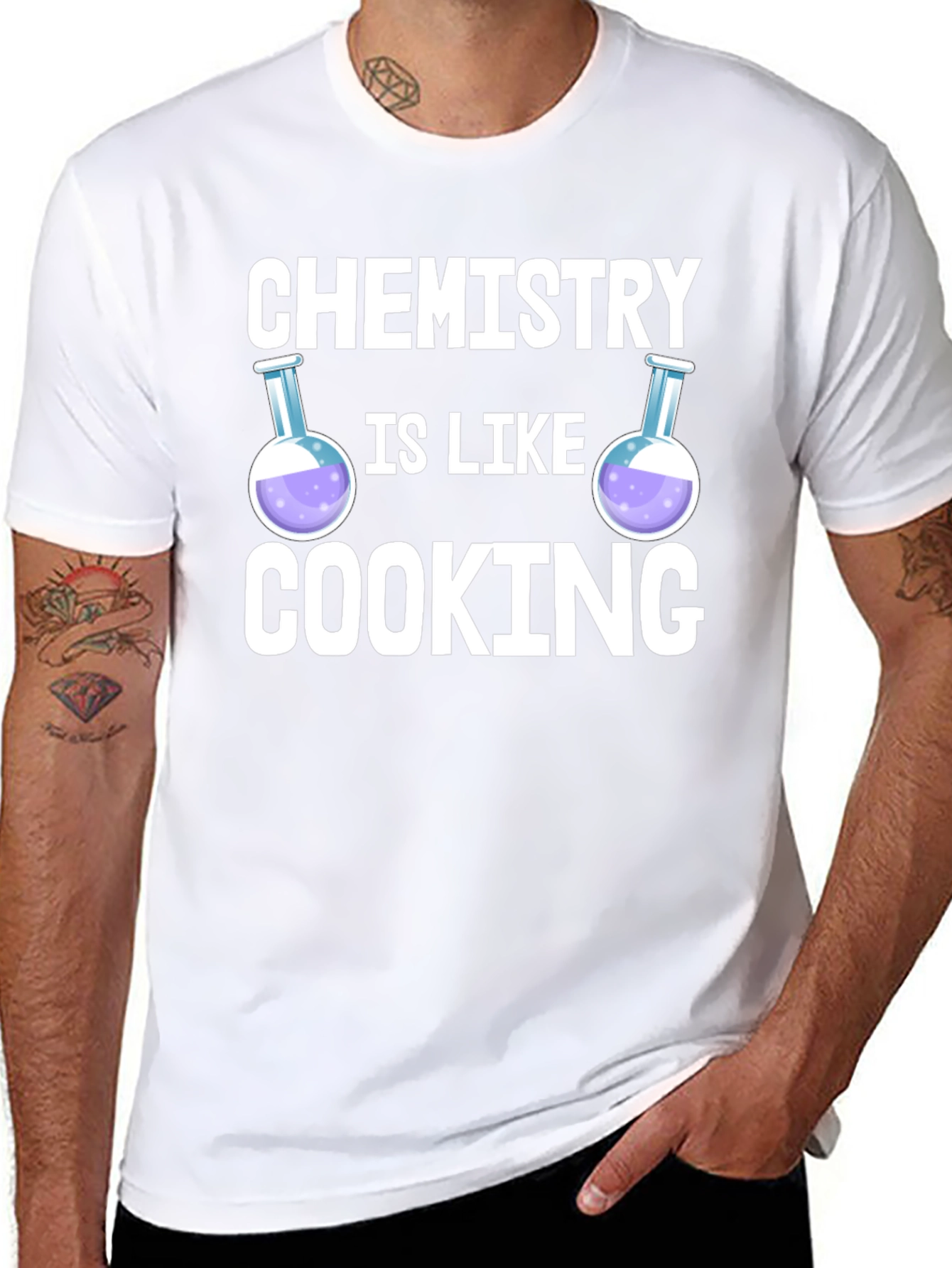 Chemistry is Like Cooking Black T-Shirt