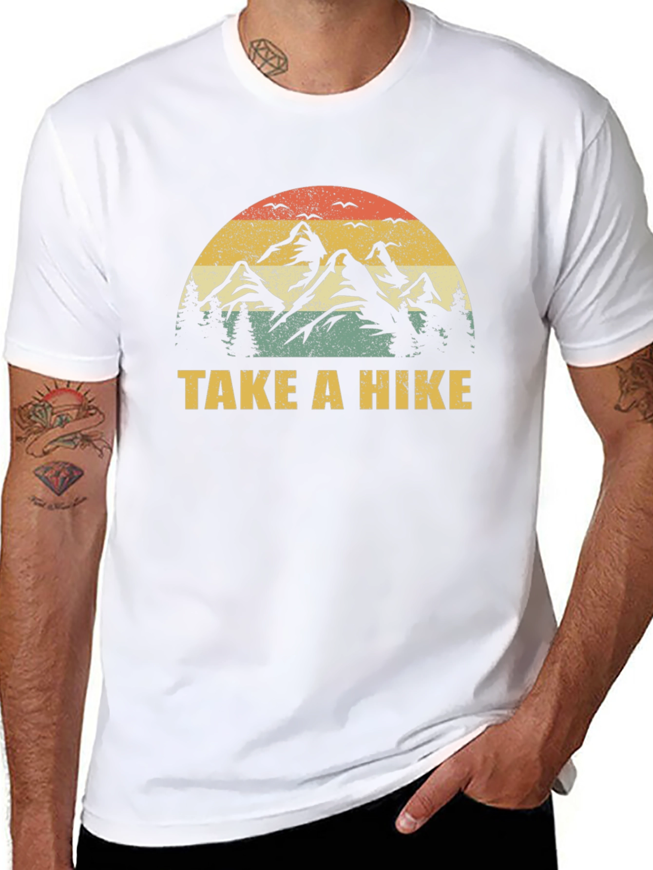 Take A Hike Graphic Tee - Mountain Design