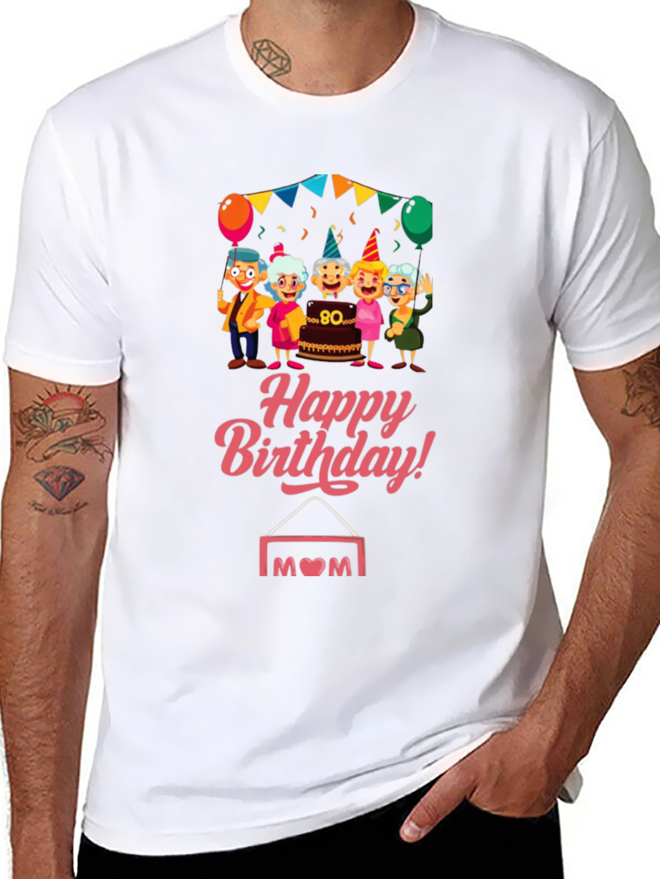 Happy 80th Birthday Mom T-Shirt