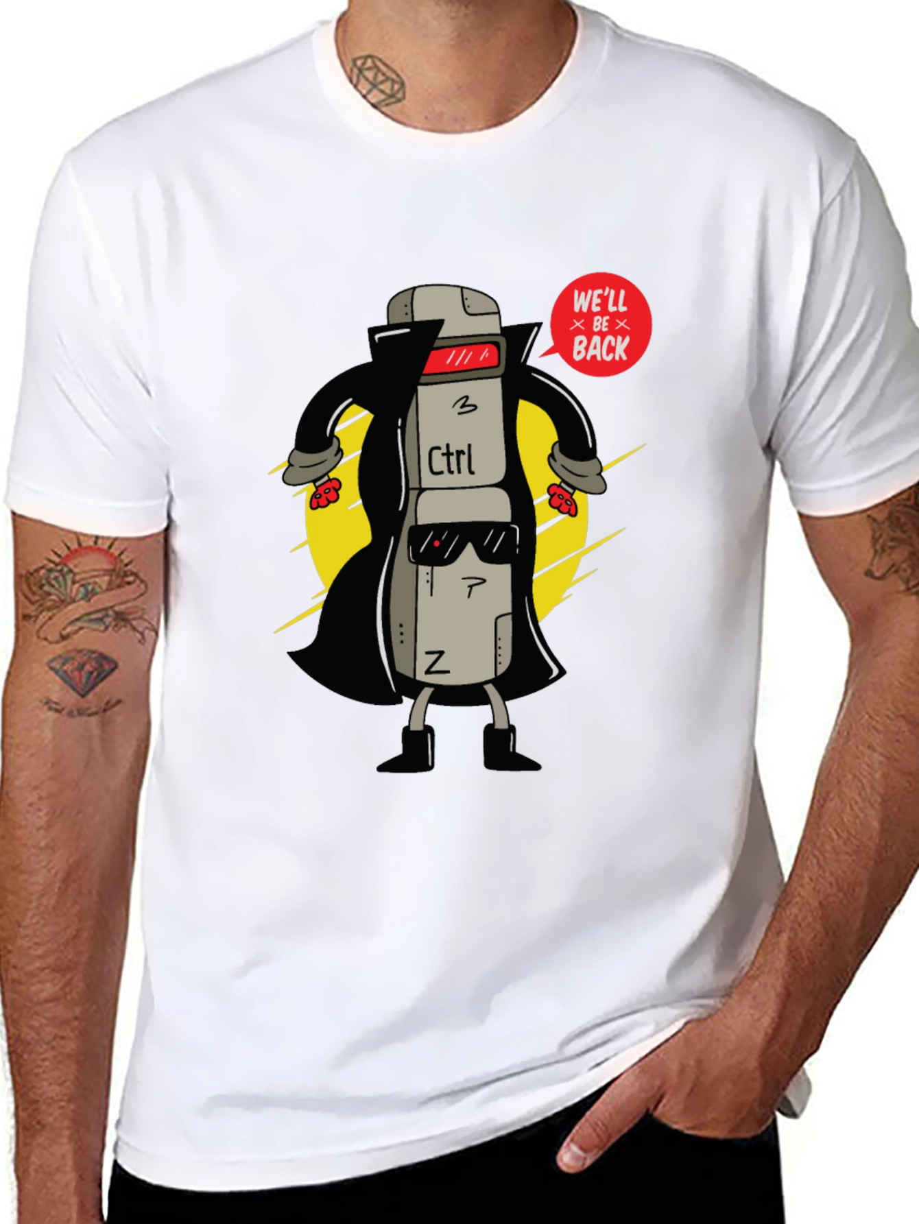 Control Key T-Shirt - Well Be Back