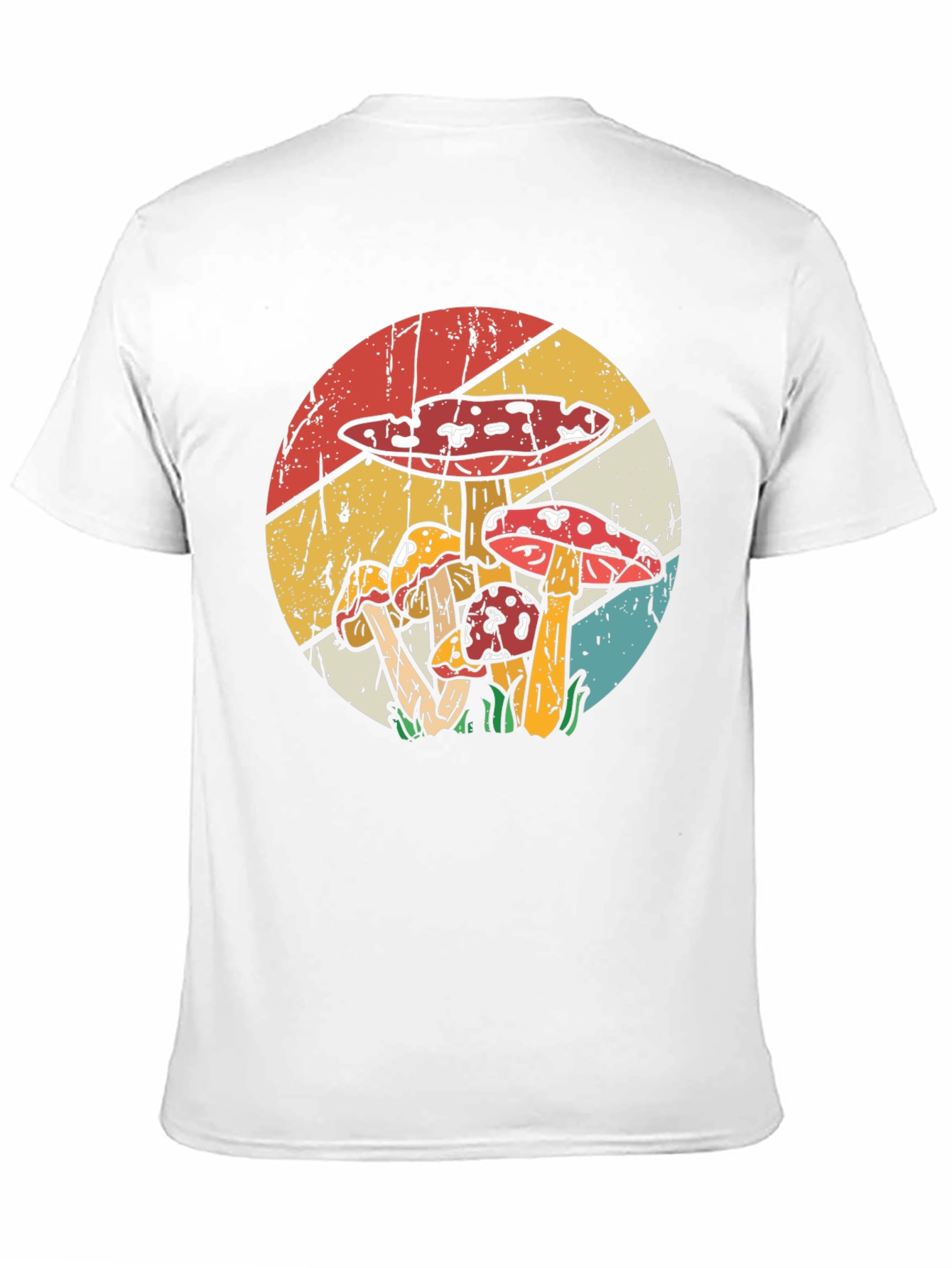 Retro Mushroom T-Shirt - Black
