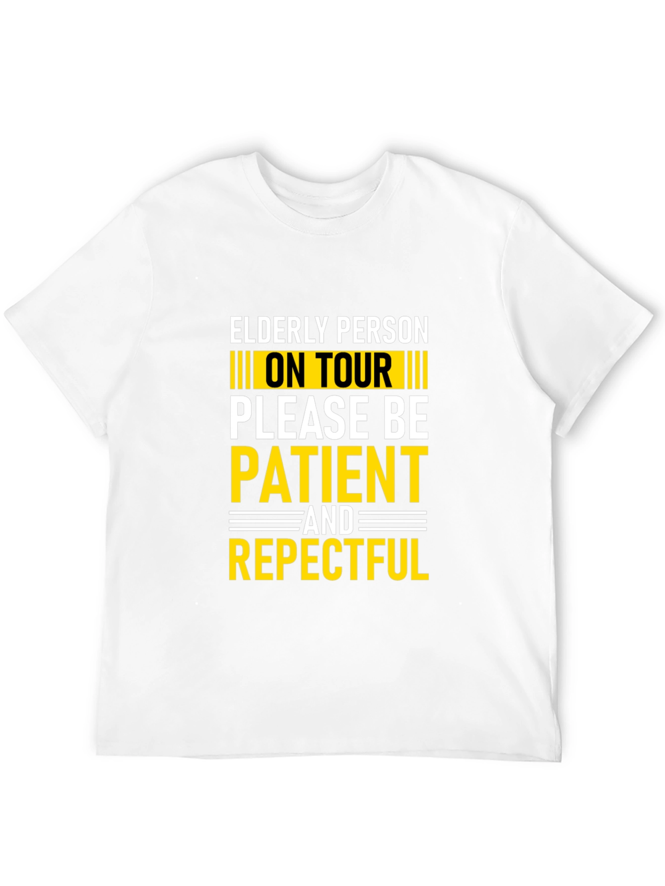 Elderly Person On Tour T-Shirt - Black