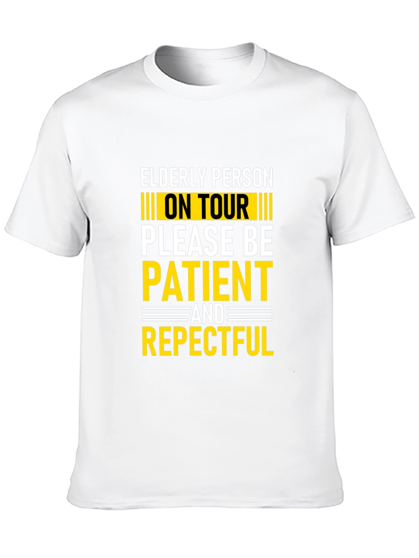Elderly Person On Tour T-Shirt - Black