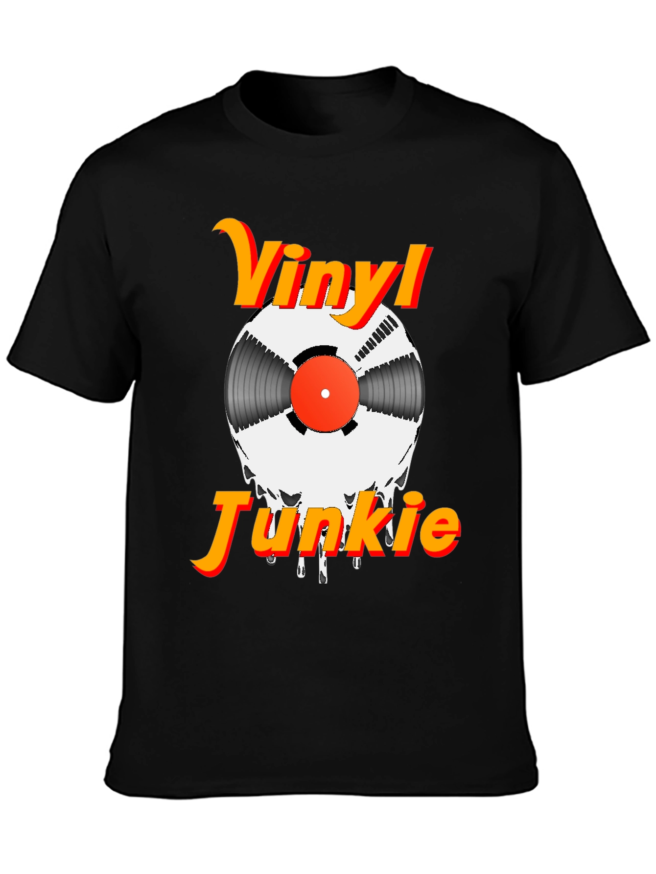 Vinyl Junkie Graphic Tee - Music Lovers T-Shirt