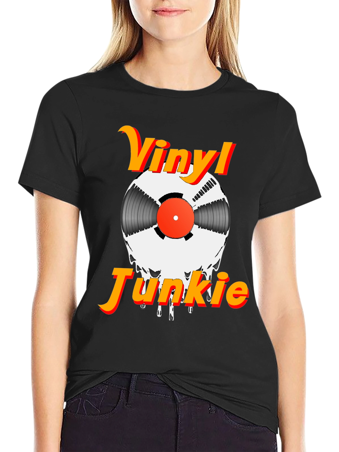 Vinyl Junkie Graphic Tee - Music Lovers T-Shirt