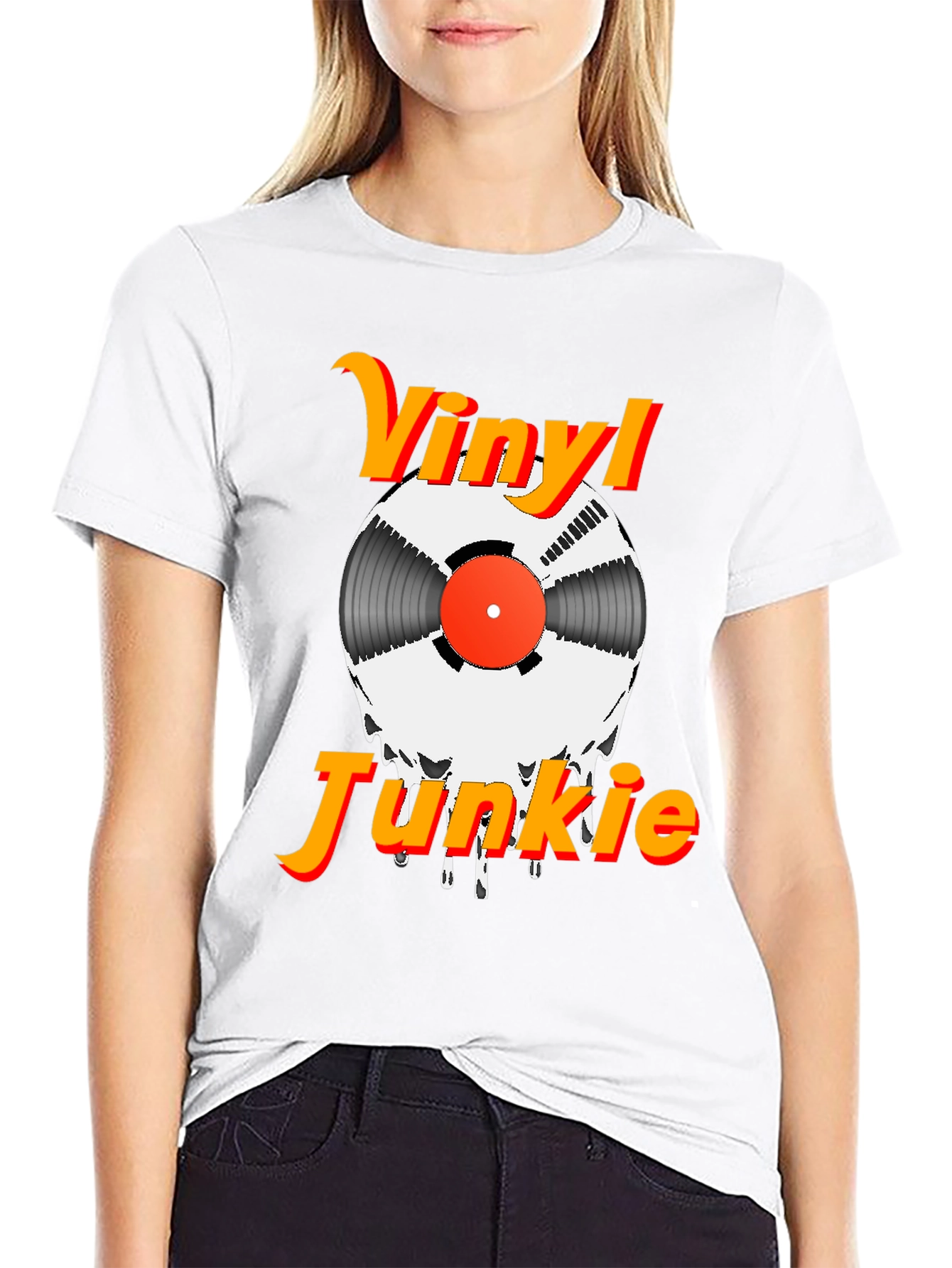 Vinyl Junkie Graphic Tee - Music Lovers T-Shirt